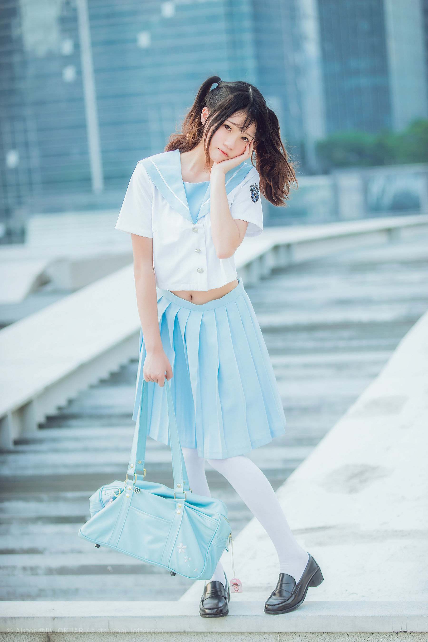 桜桃喵 穿制服的样子-图4