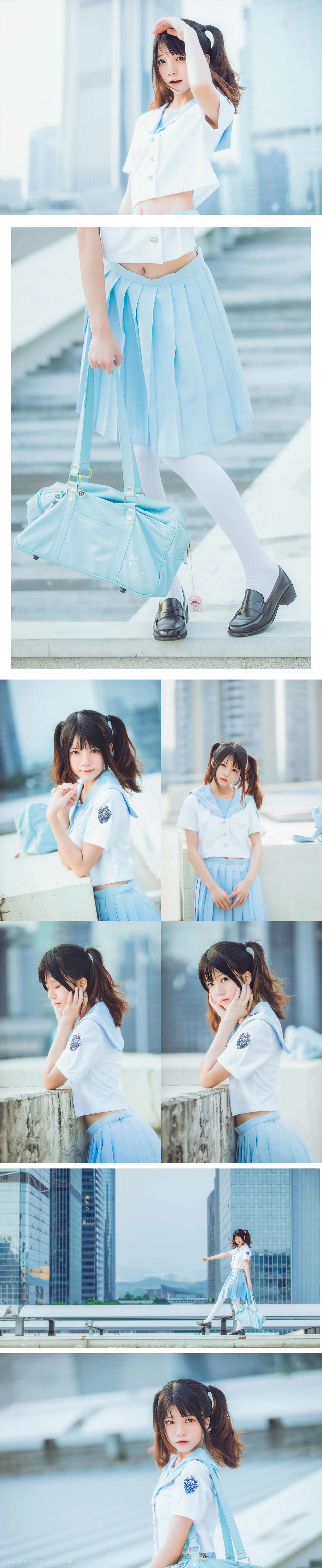 桜桃喵 穿制服的样子-图6