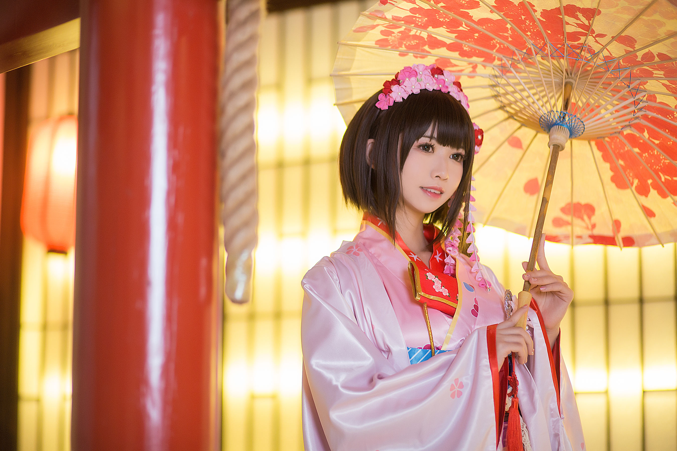 超人气Coser鳗鱼霏儿 圣人惠 和服-图0