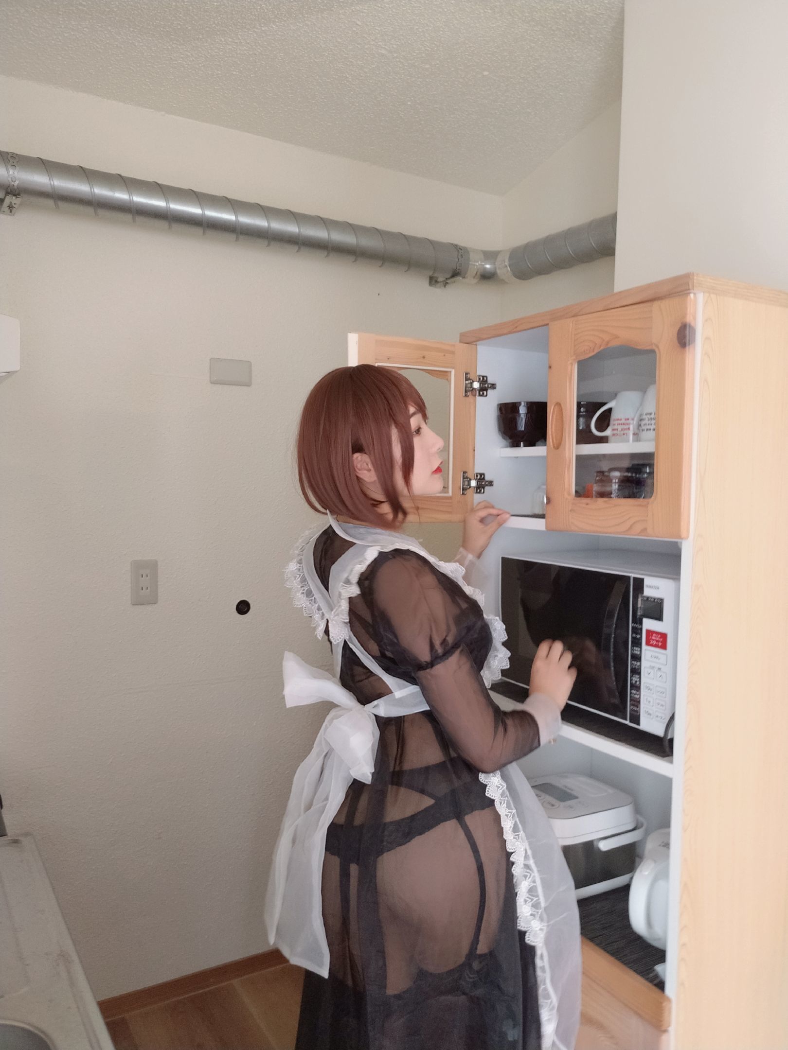 性感Coser三刀刀Miido 透明女仆-图14