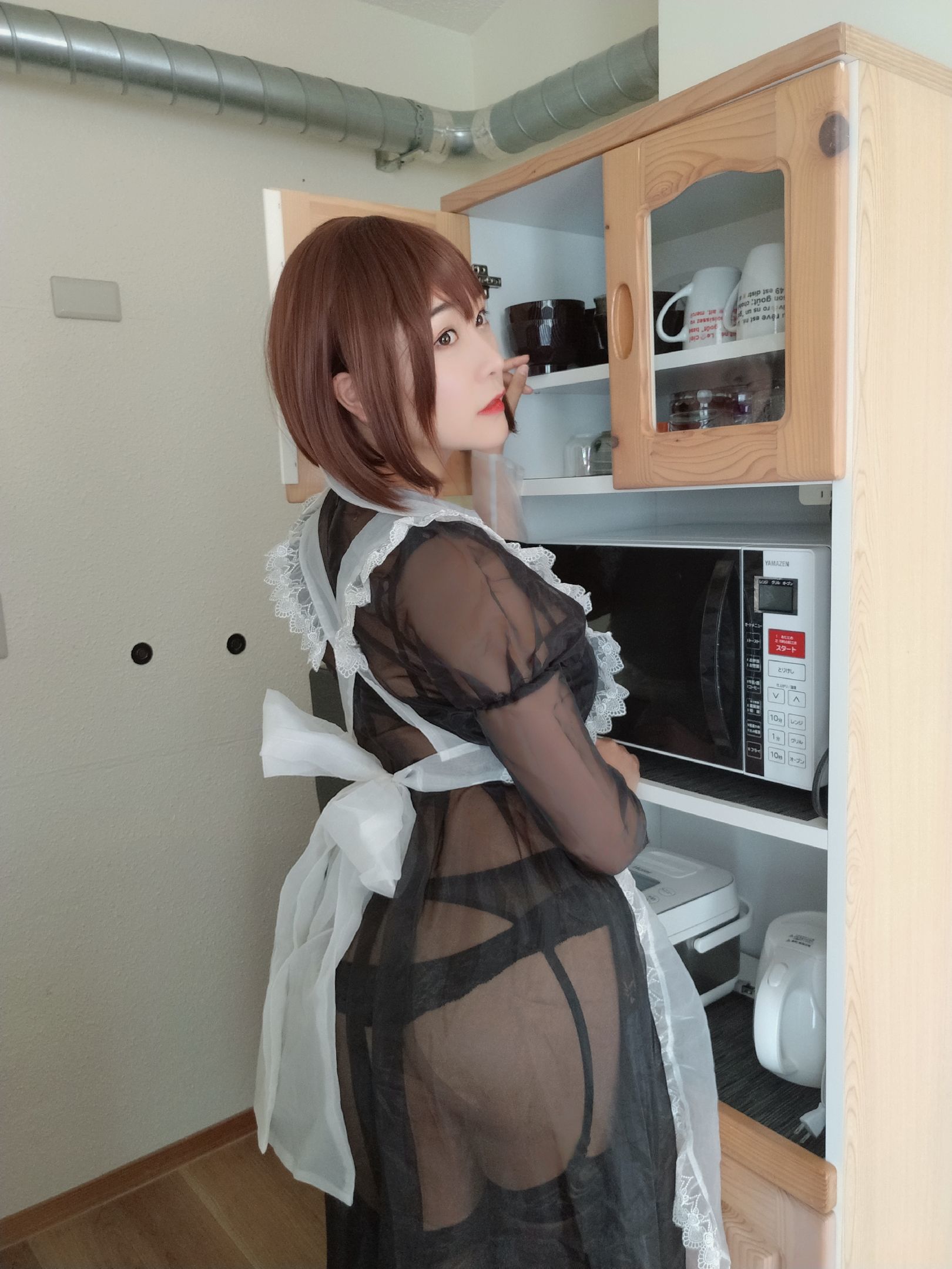 性感Coser三刀刀Miido 透明女仆-图15