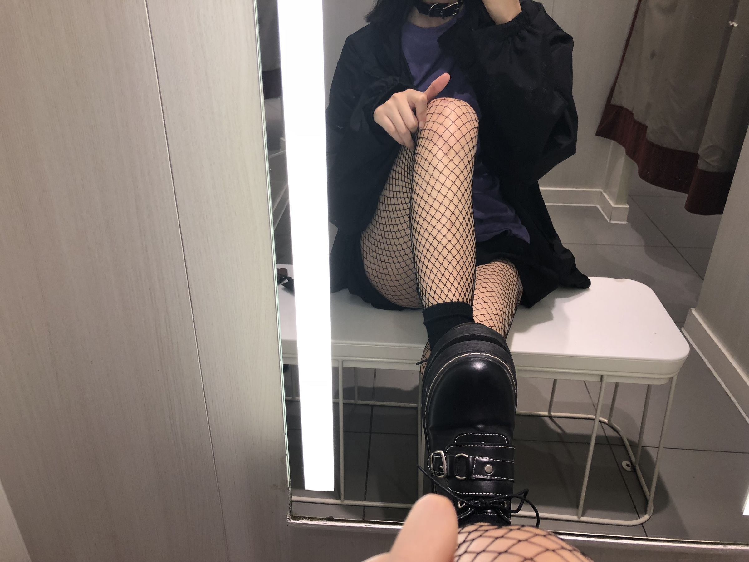 萌妹子眼酱大魔王w 试衣间-图21