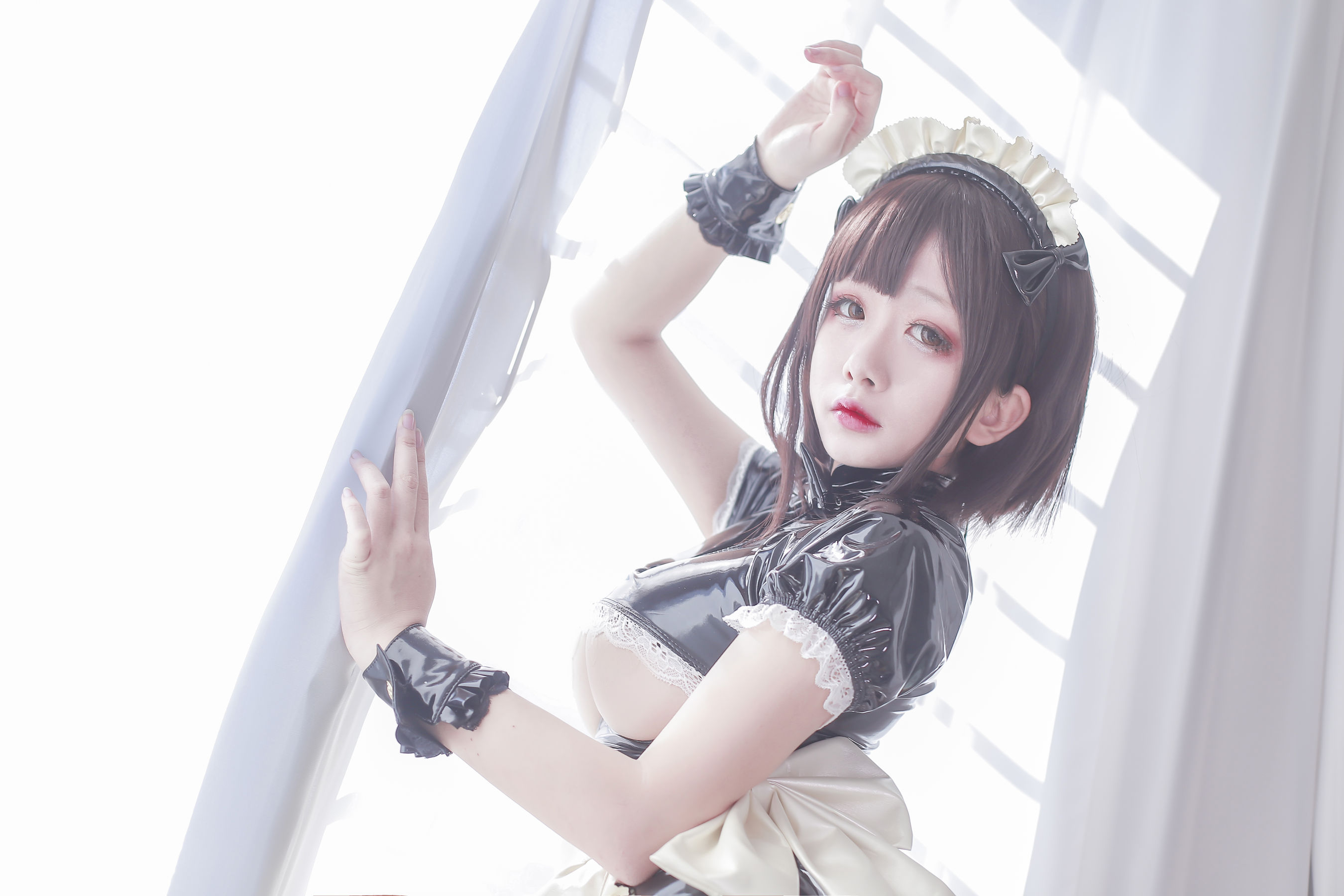 Cosplay日奈娇 半乳女仆-图24