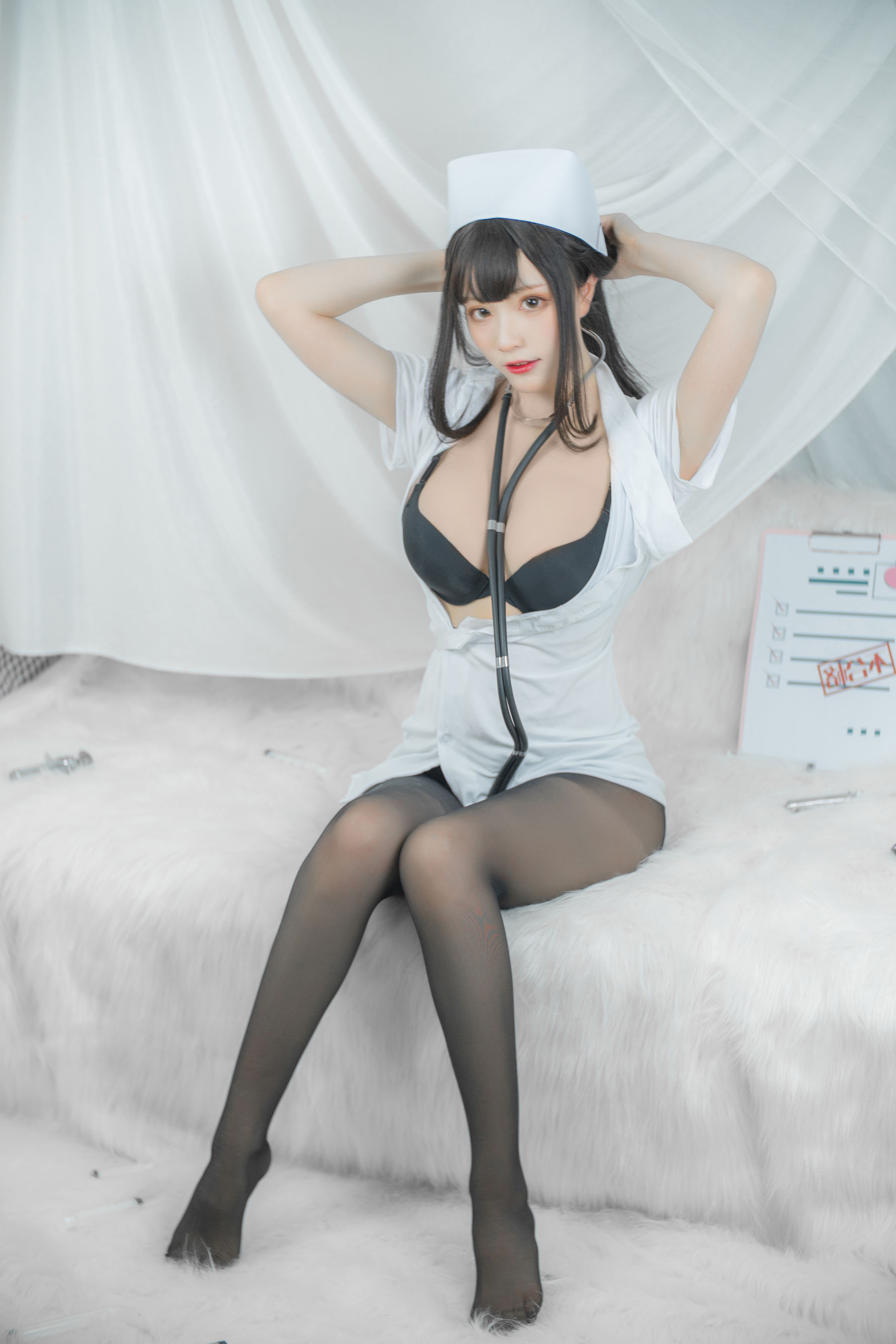 起司块wii写真 白色护士-图2