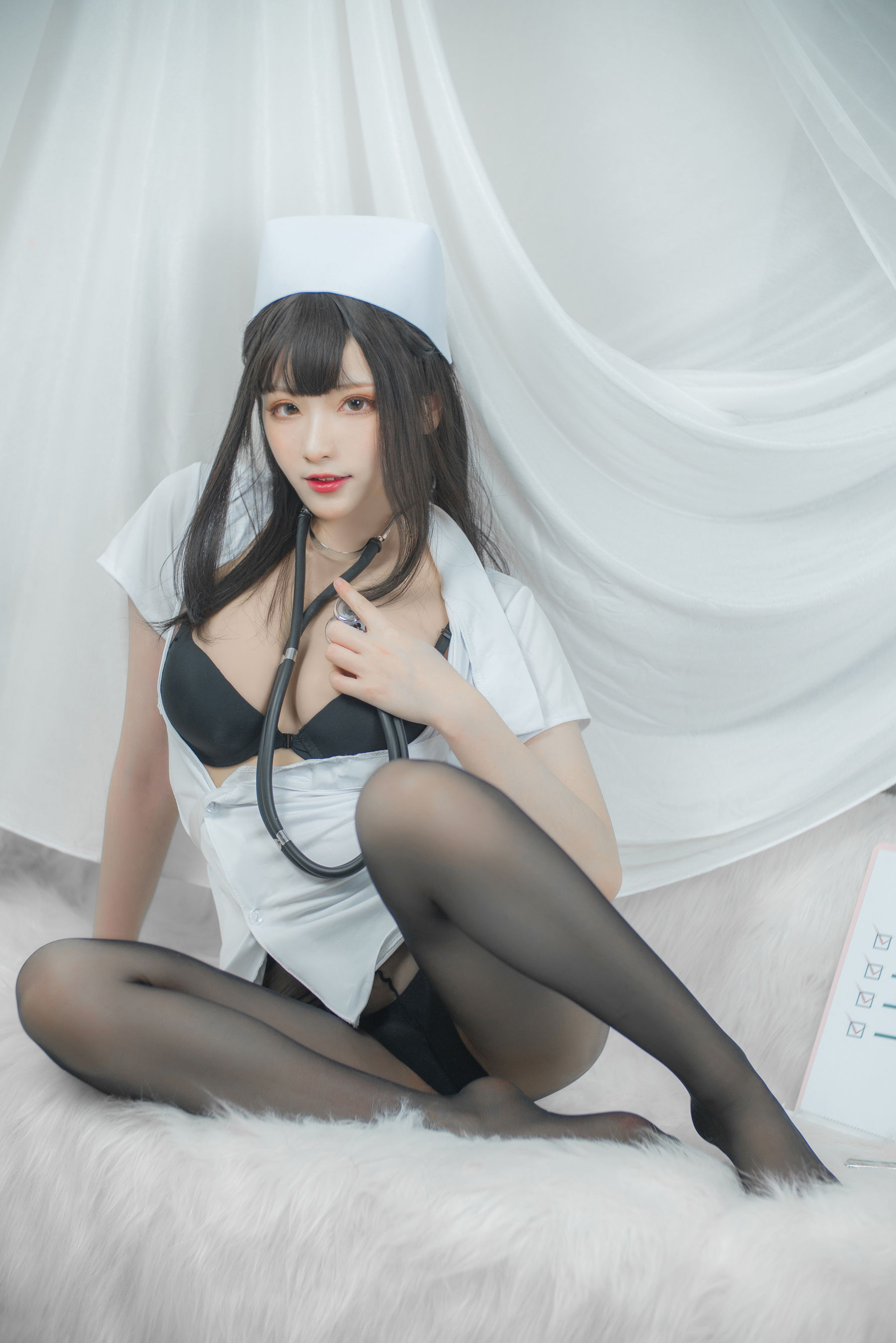 起司块wii写真 白色护士-图3