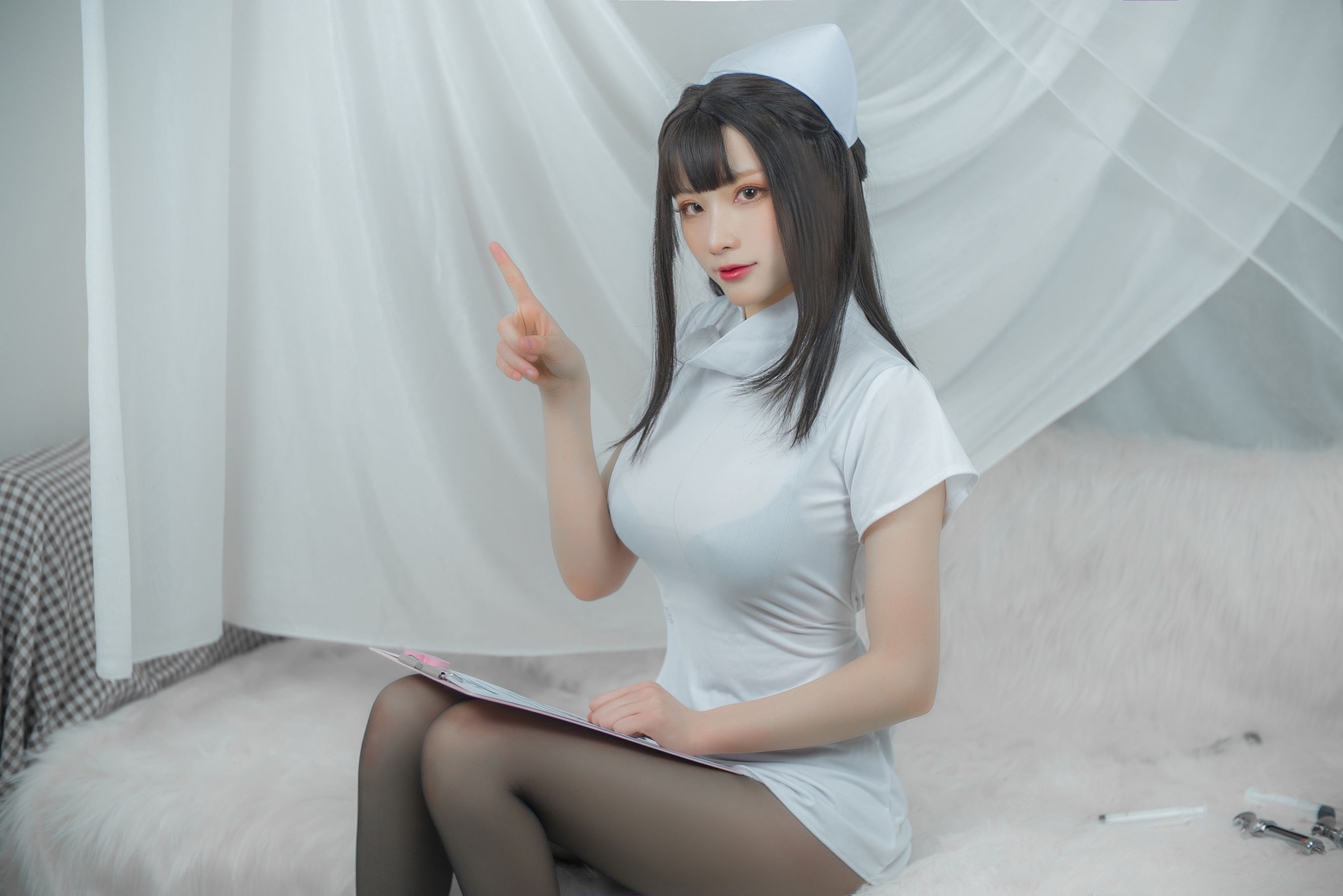 起司块wii写真 白色护士-图46