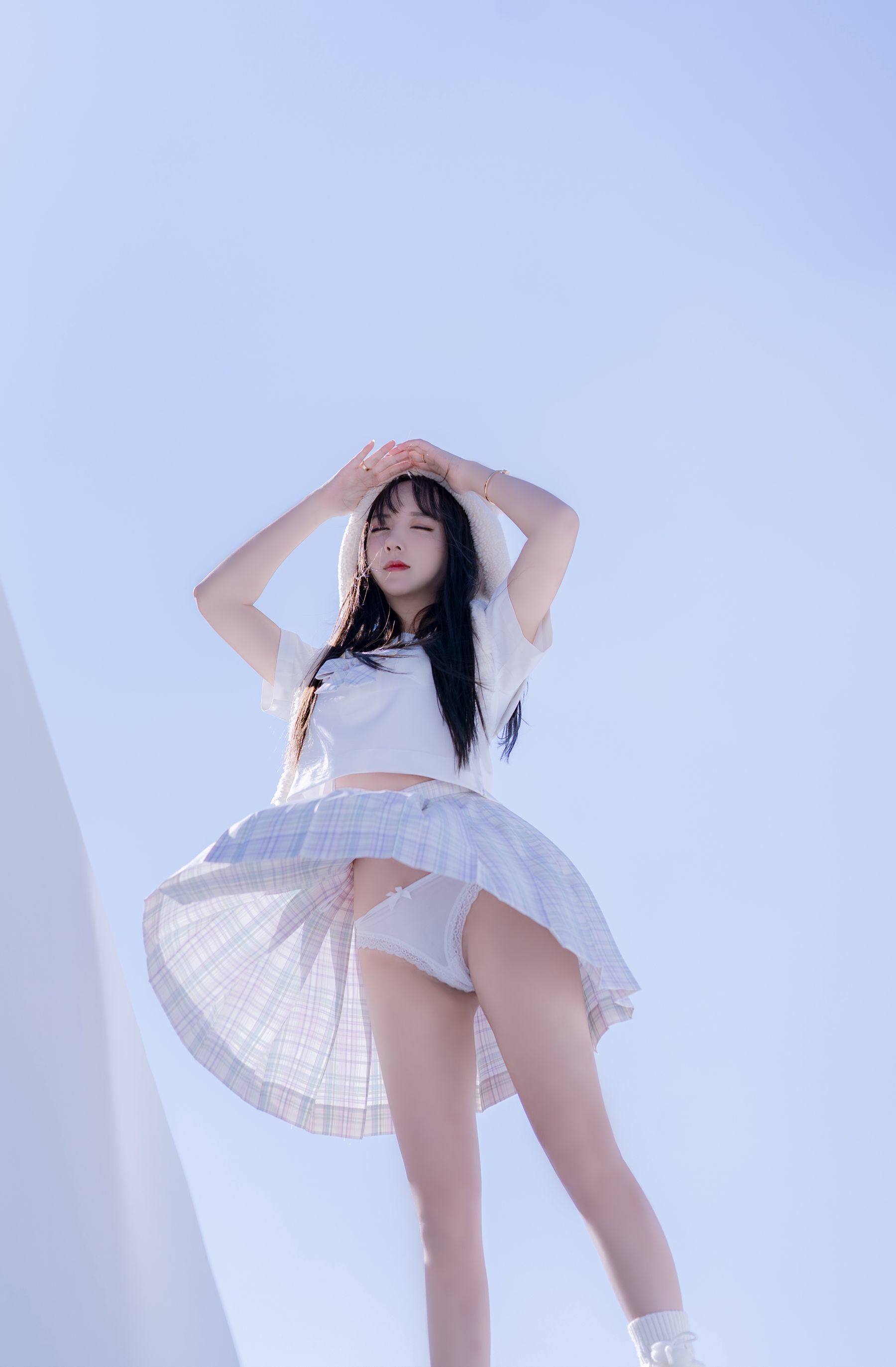 斗鱼米线线sama写真 JK萌妹-图0