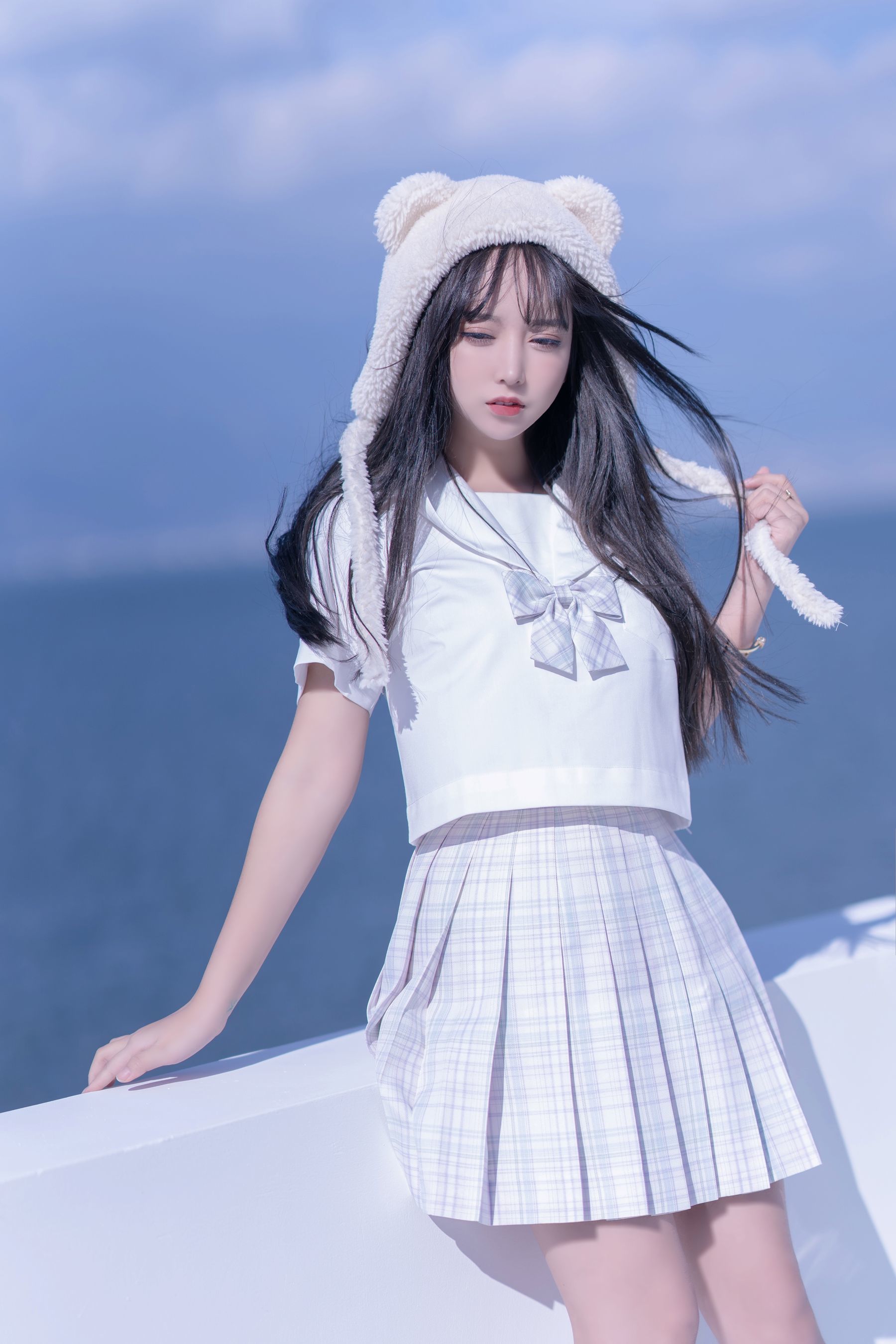 斗鱼米线线sama写真 JK萌妹-图13