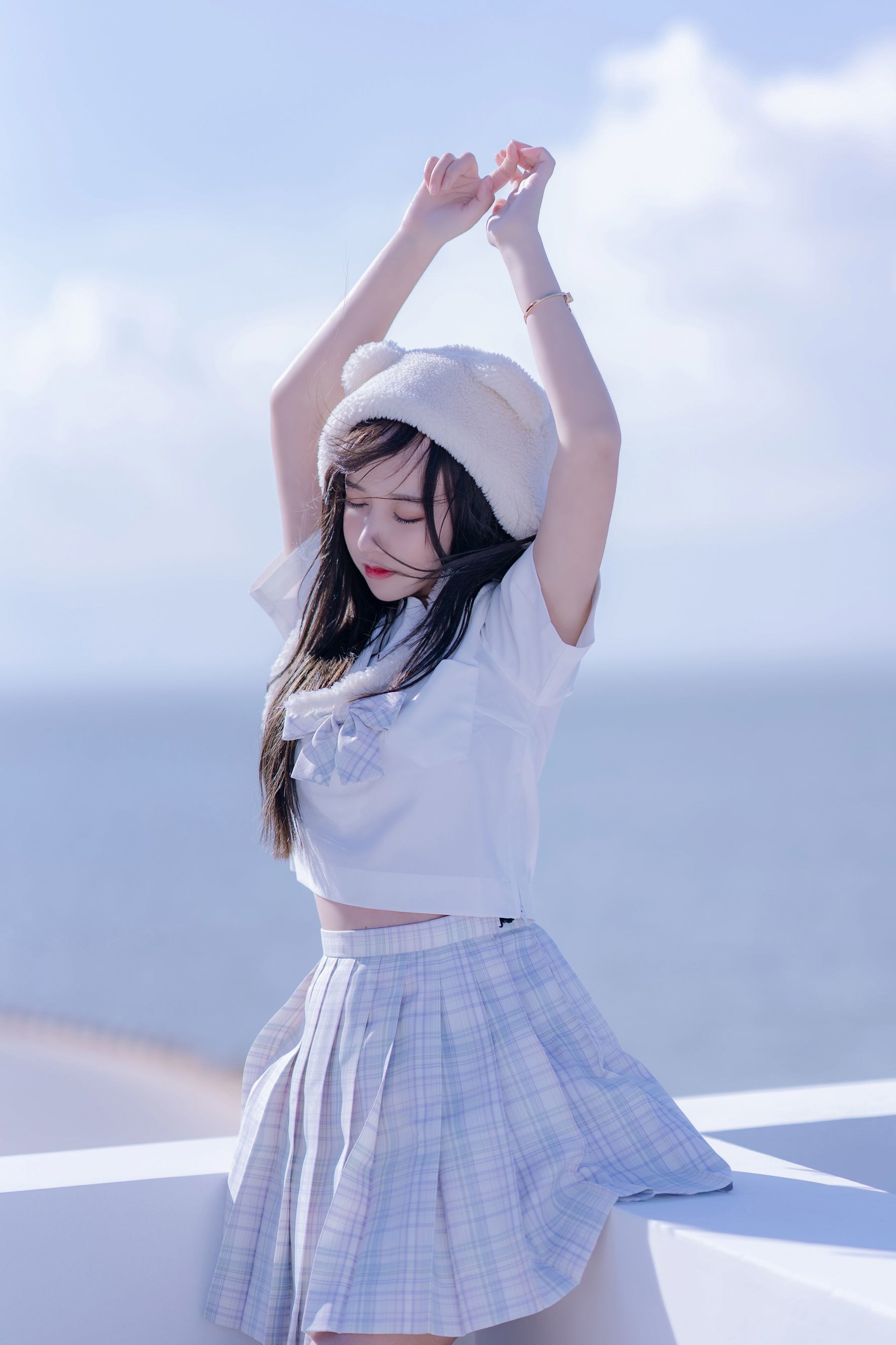 斗鱼米线线sama写真 JK萌妹-图14