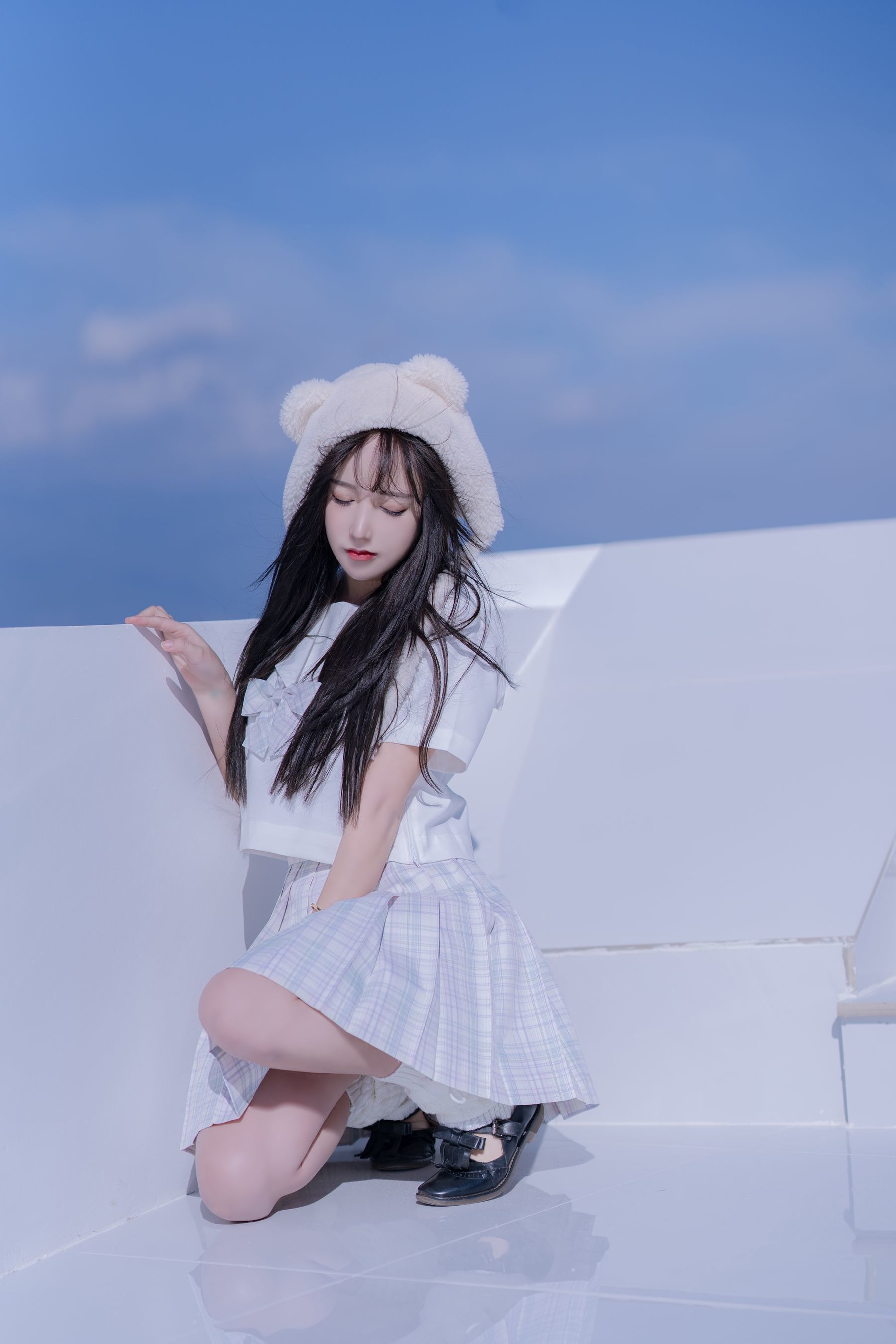 斗鱼米线线sama写真 JK萌妹-图27