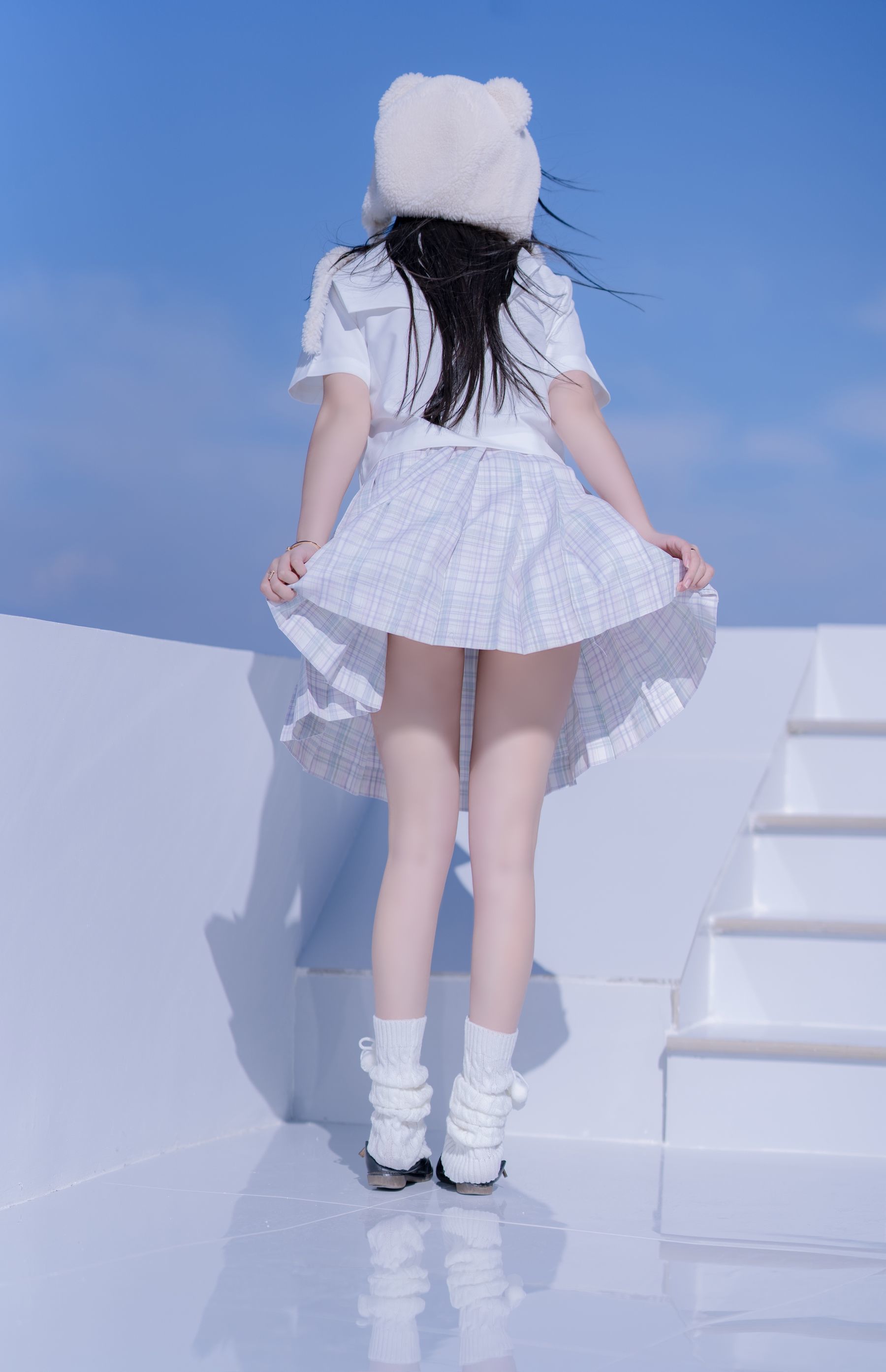 斗鱼米线线sama写真 JK萌妹-图31