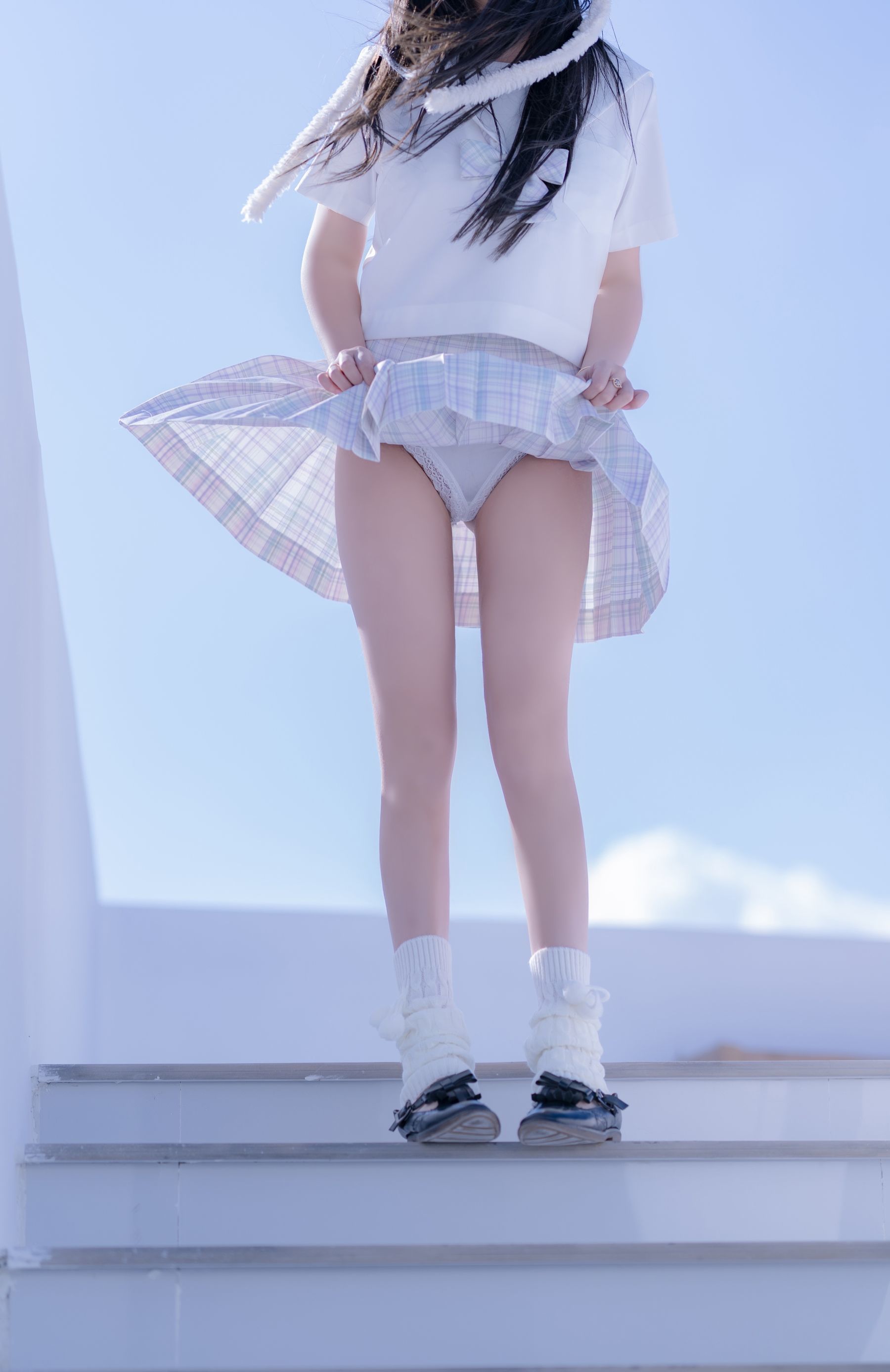 斗鱼米线线sama写真 JK萌妹-图37