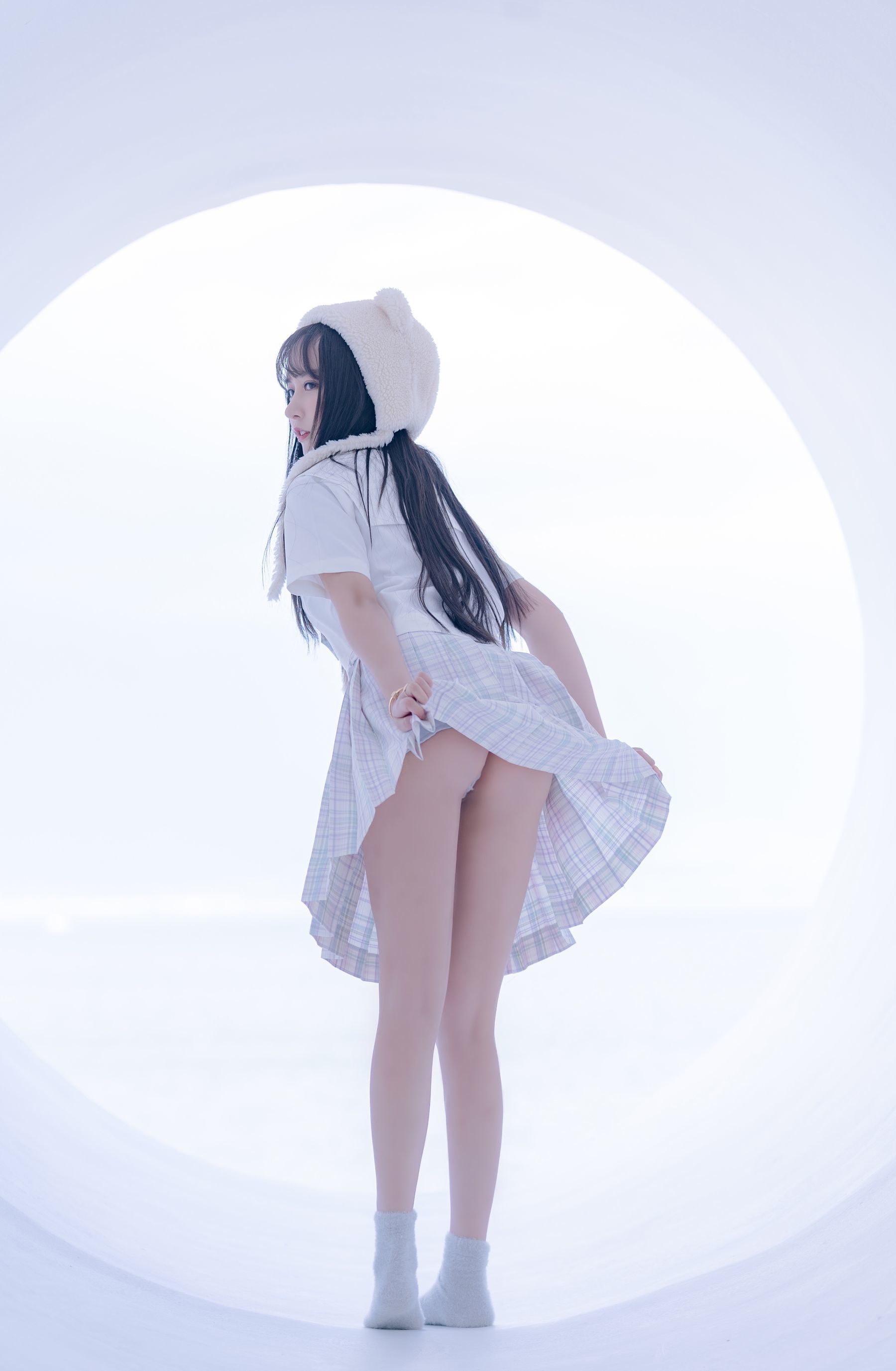 斗鱼米线线sama写真 JK萌妹-图49