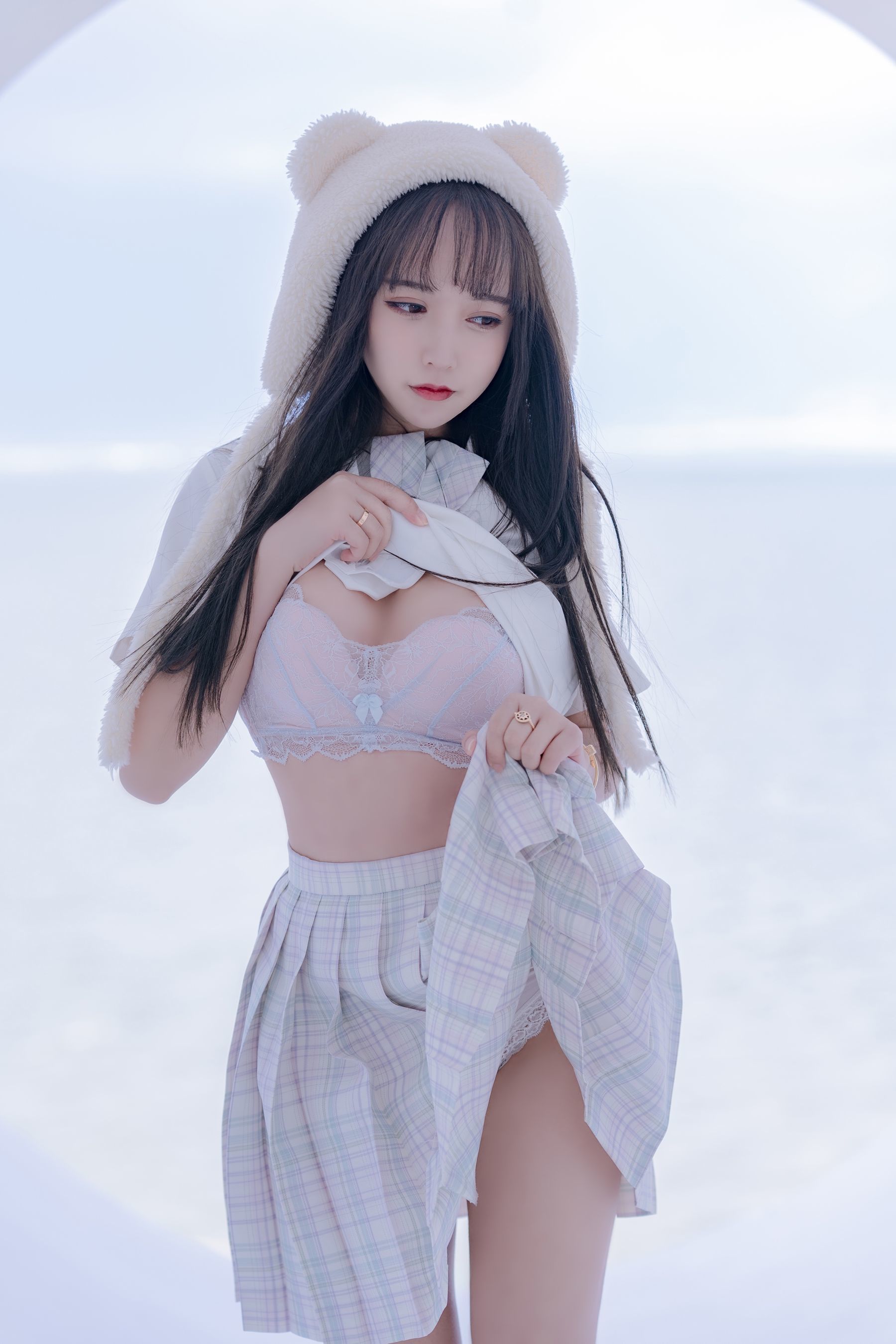 斗鱼米线线sama写真 JK萌妹-图51