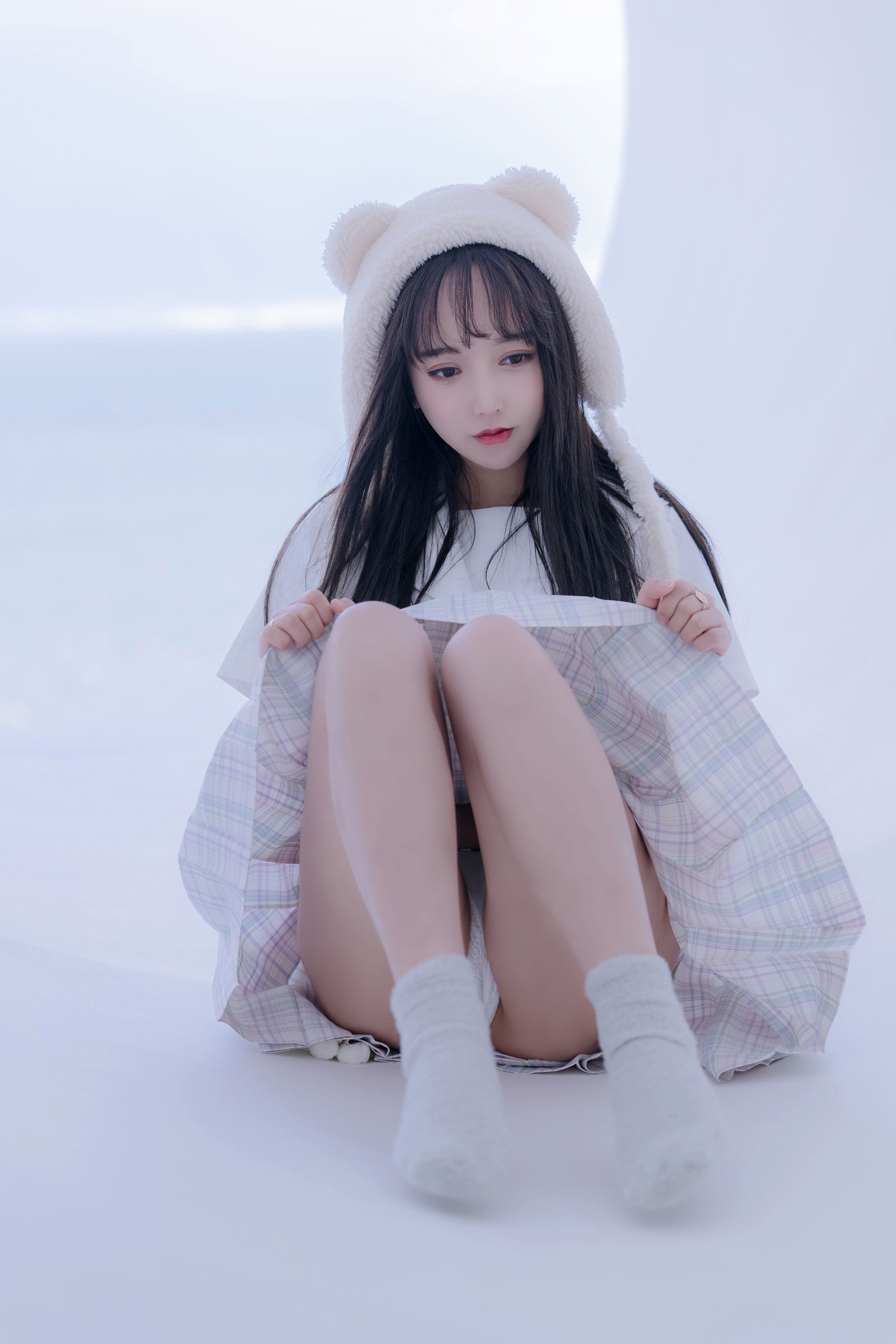 斗鱼米线线sama写真 JK萌妹-图57