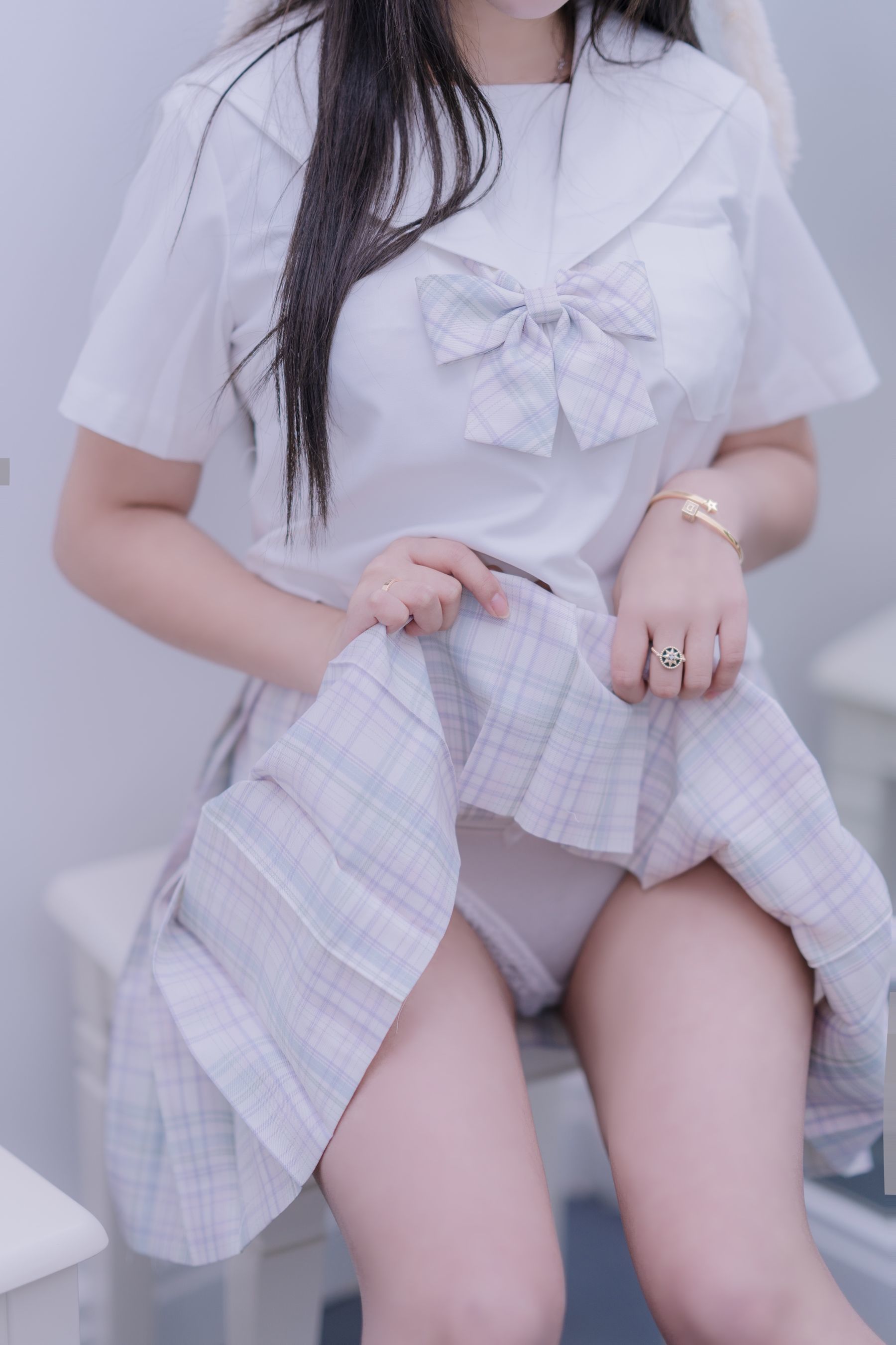 斗鱼米线线sama写真 JK萌妹-图6