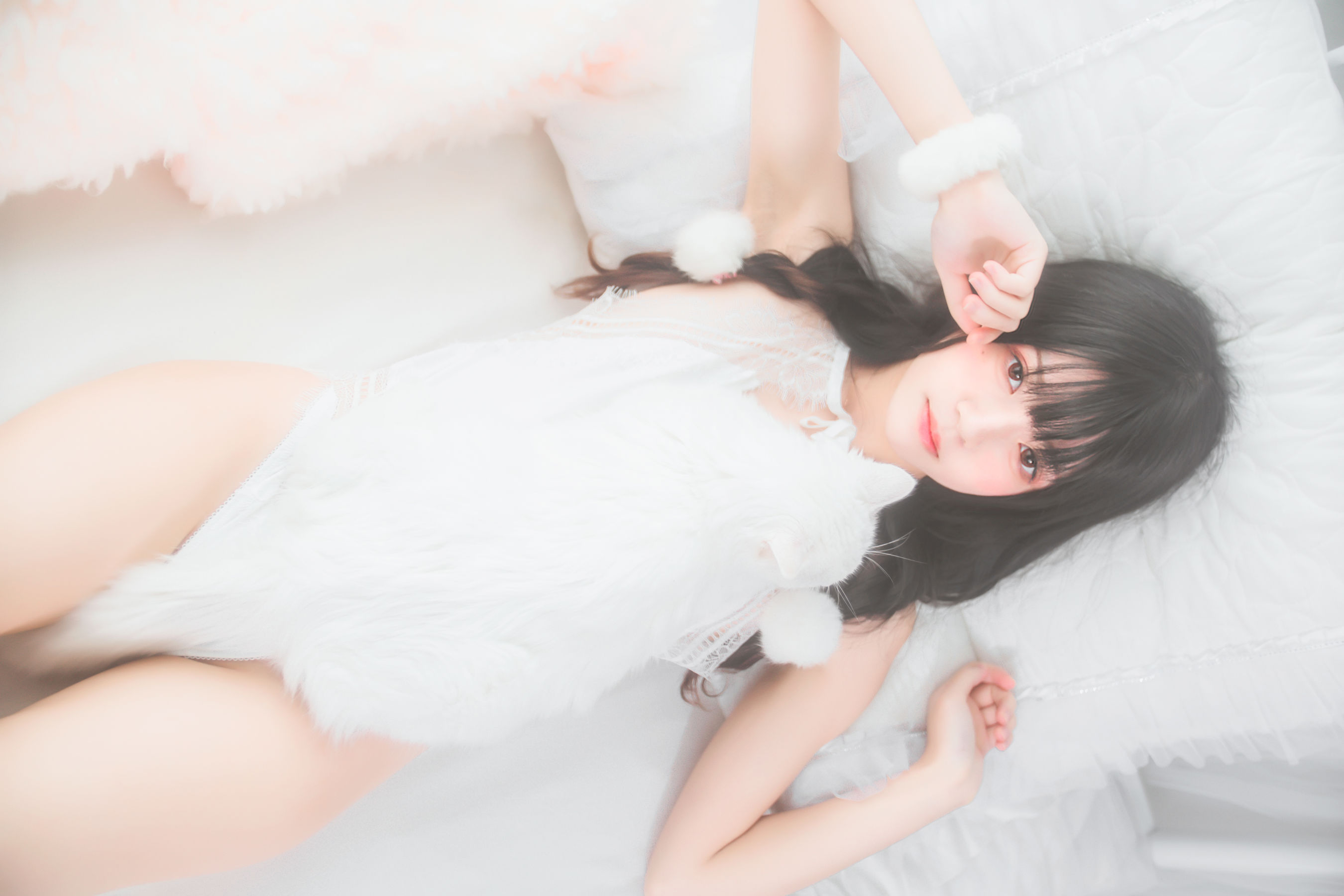 桜桃喵 冬眠系列 纯白私房-图35