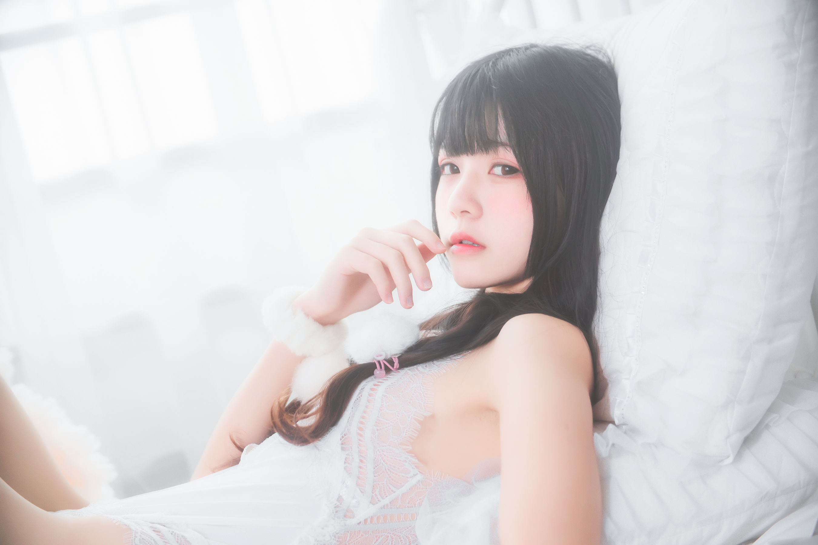 桜桃喵 冬眠系列 纯白私房-图39