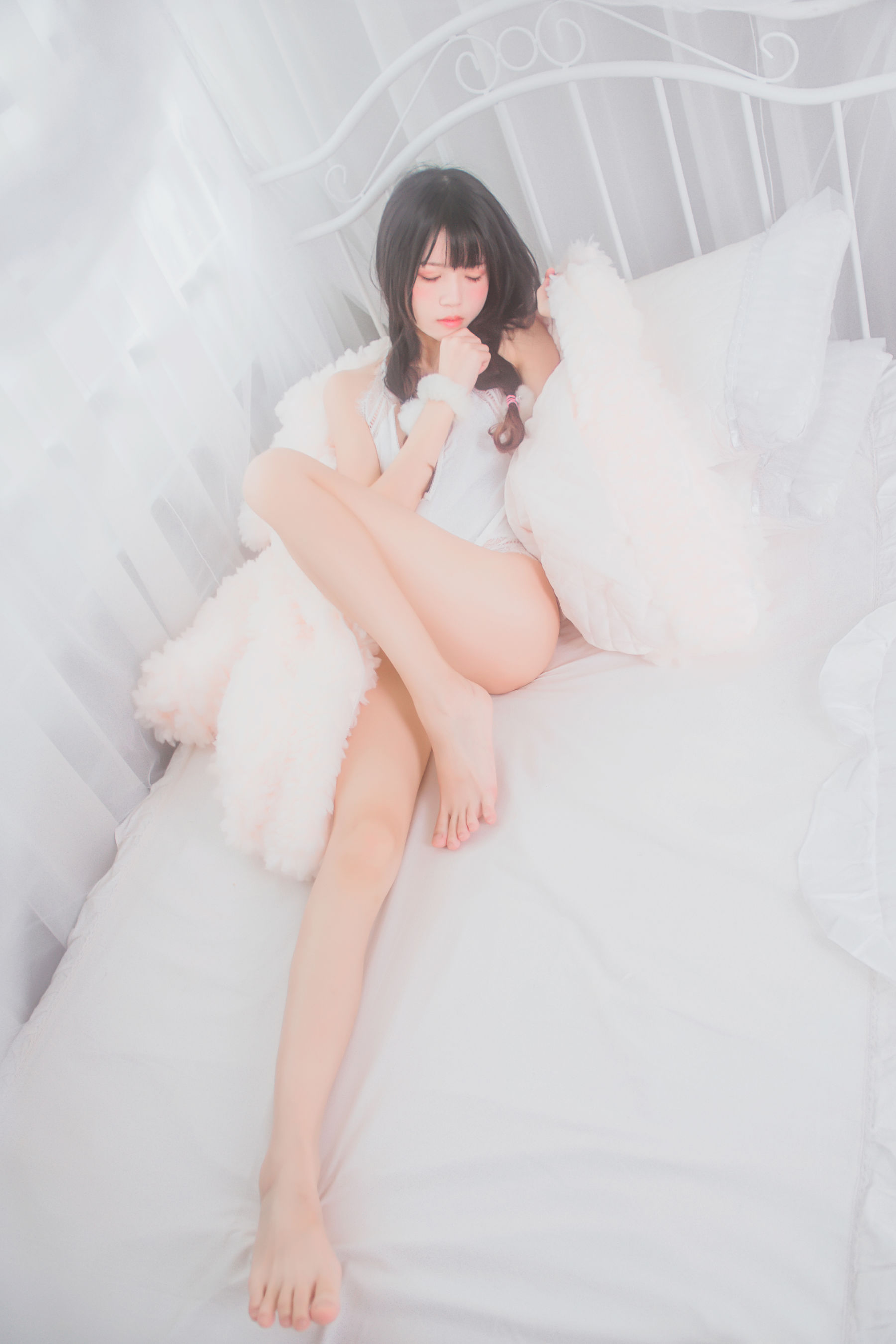 桜桃喵 冬眠系列 纯白私房-图5