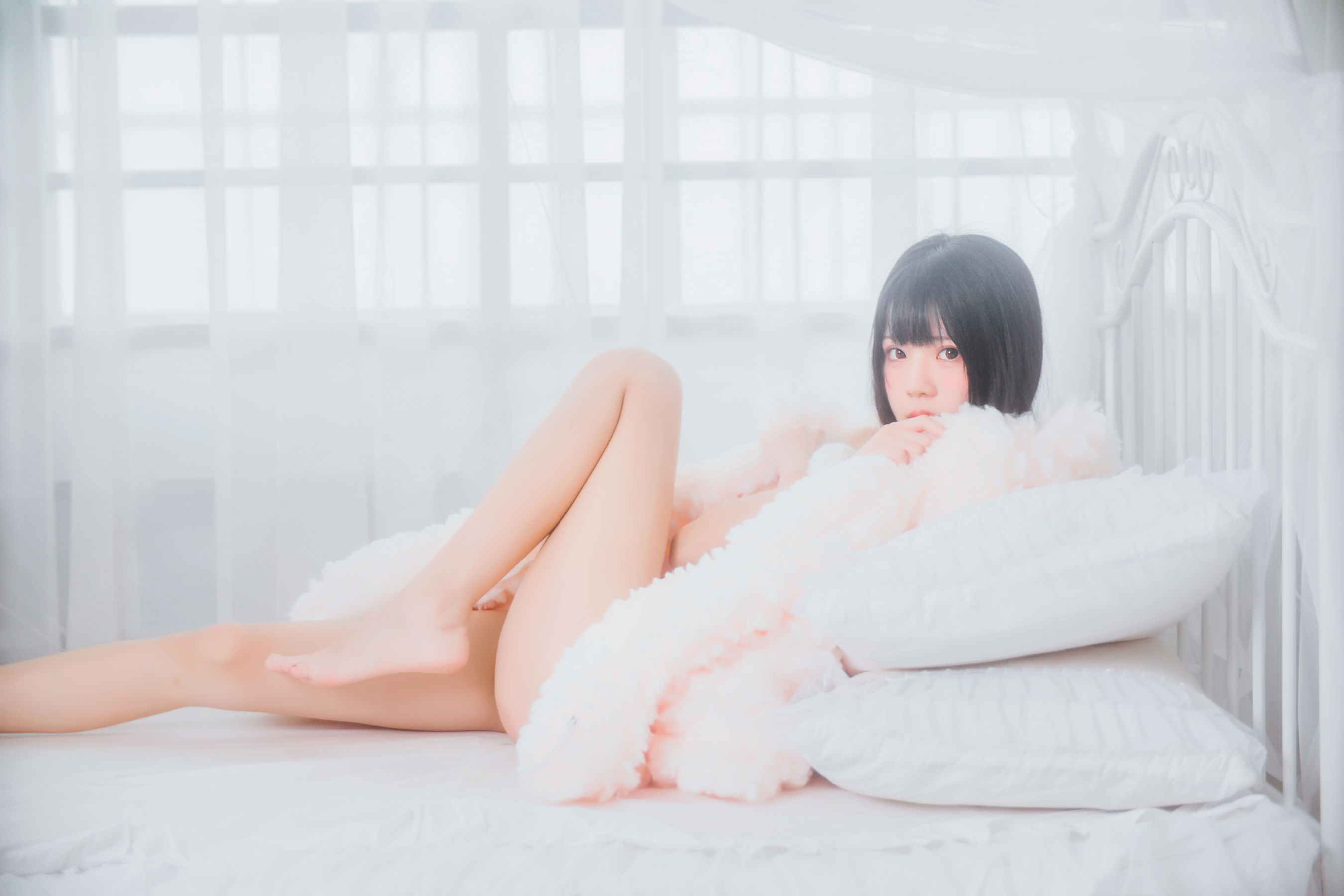 桜桃喵 冬眠系列 纯白私房-图7