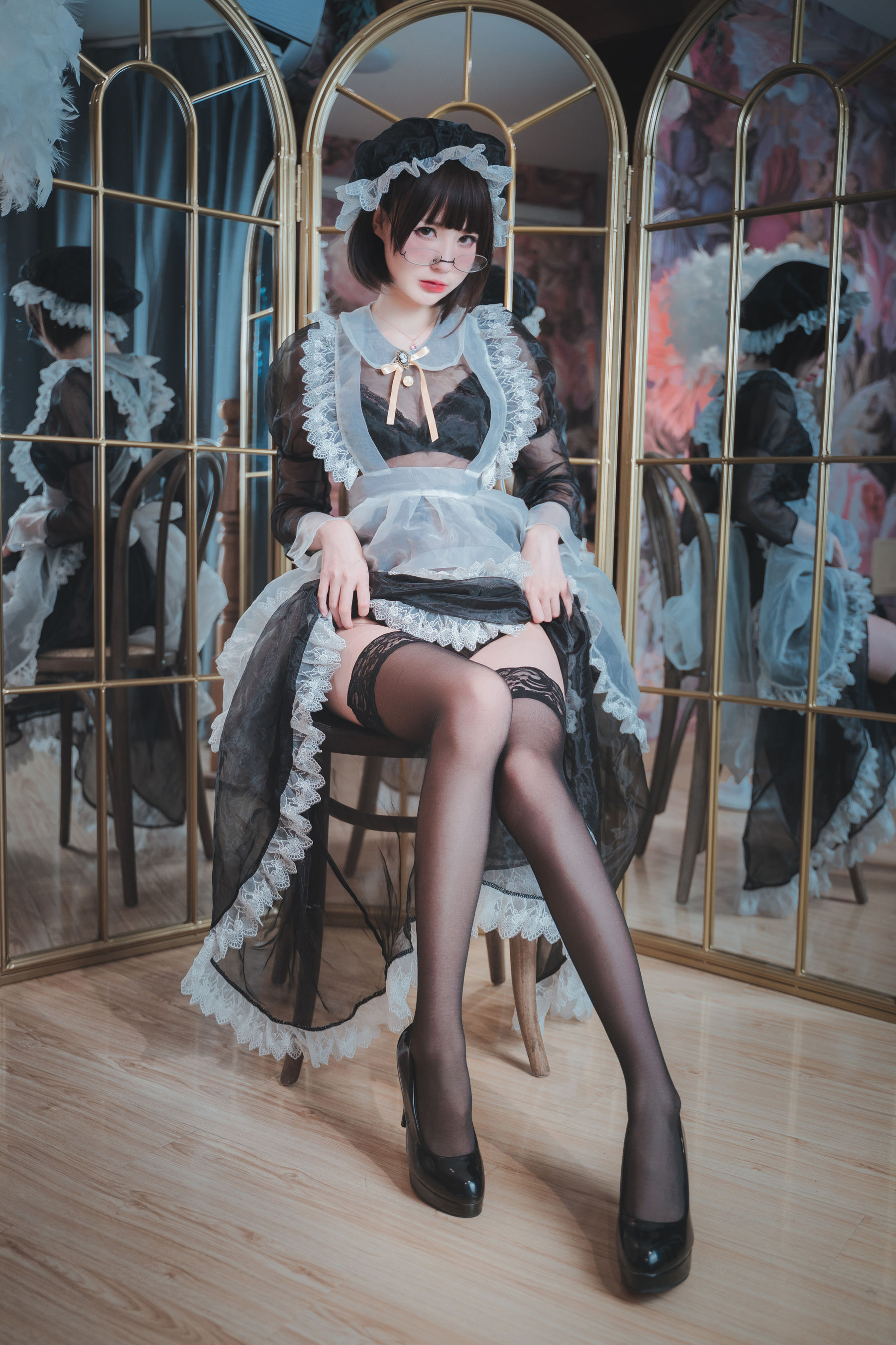 萌妹子南鸽 透明女仆-图10