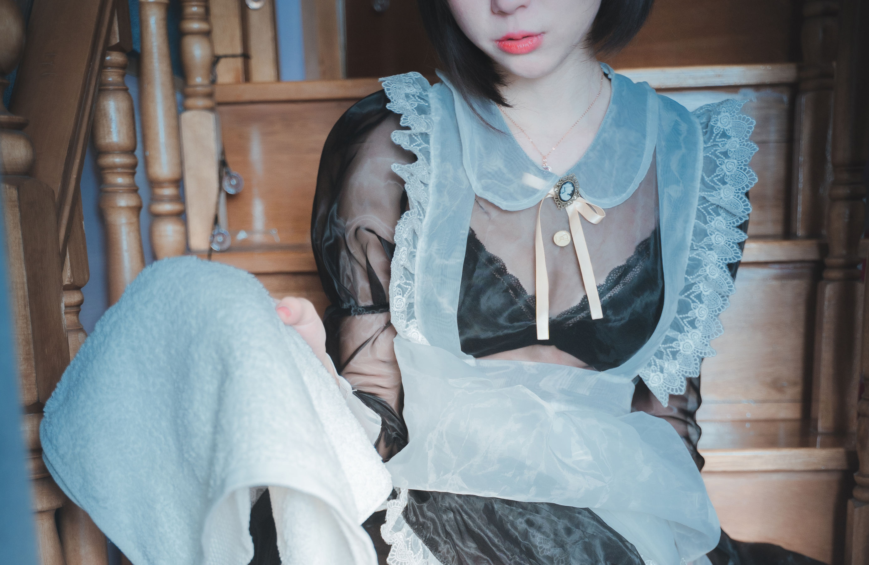 萌妹子南鸽 透明女仆-图43