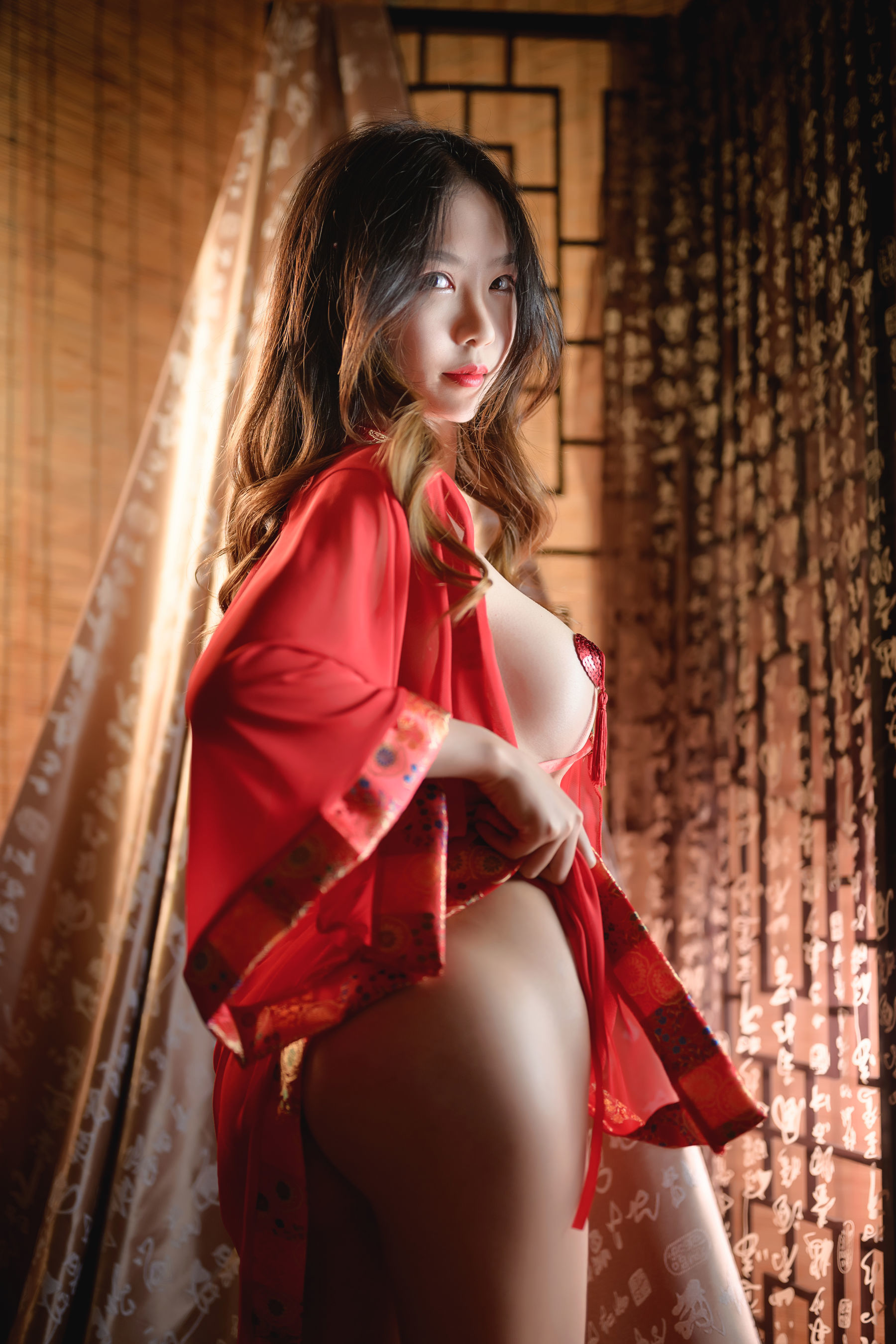 抖娘-利世图集 红肚兜-图10