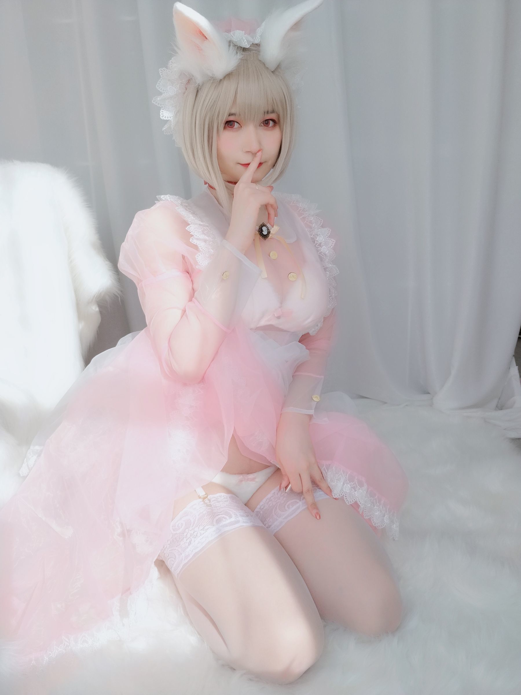 Coser小姐姐白银 女仆小兔子-图67