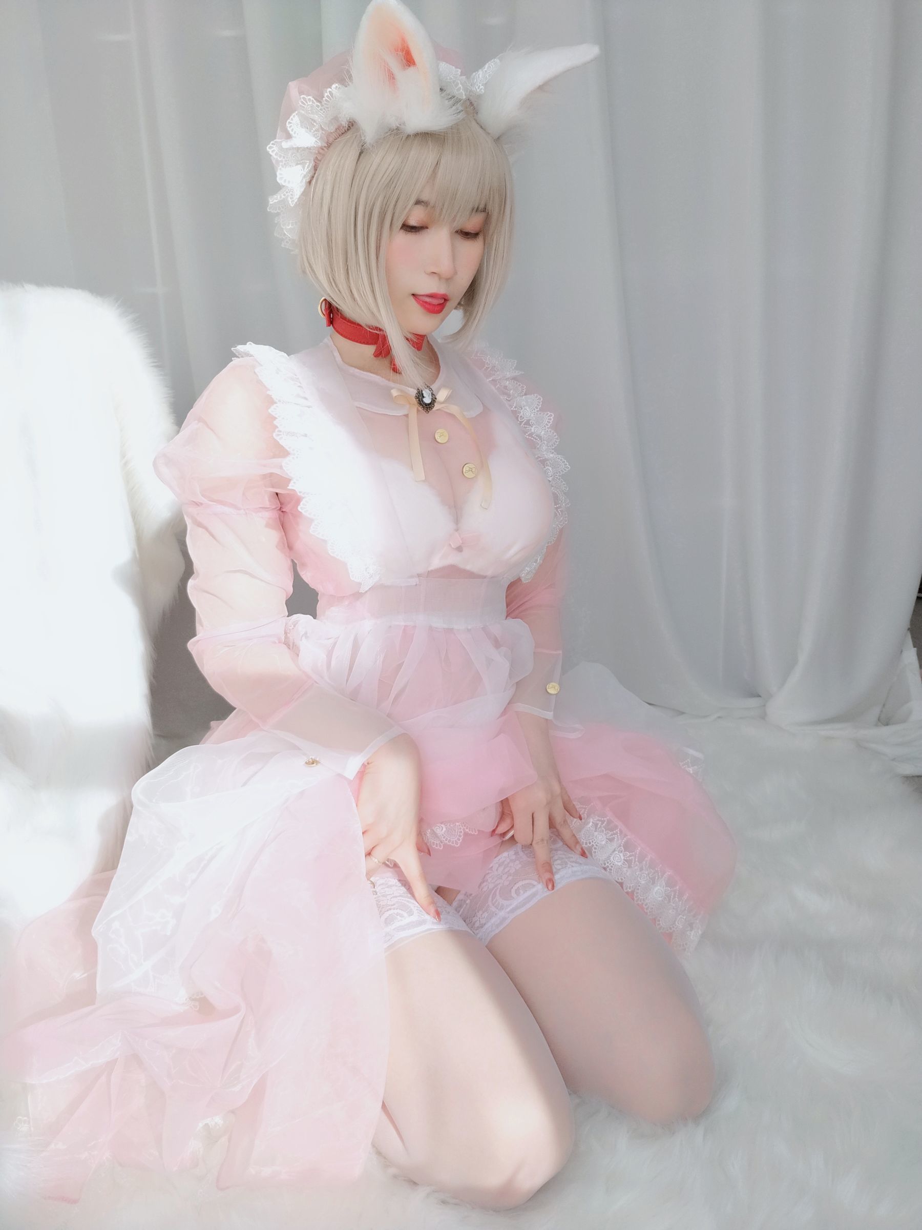 Coser小姐姐白银 女仆小兔子-图74