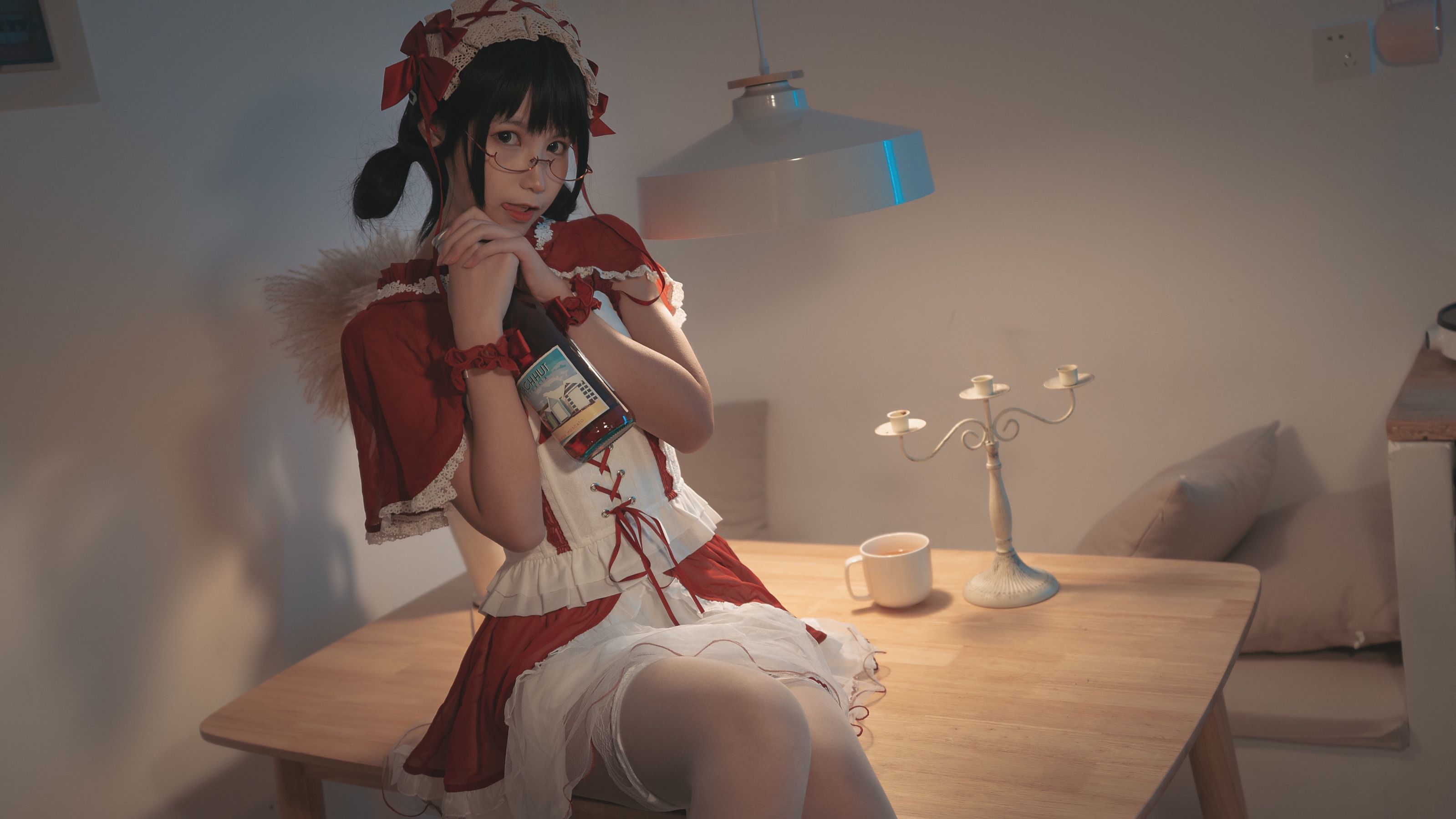 COSER美女逐月su 小红帽-图15