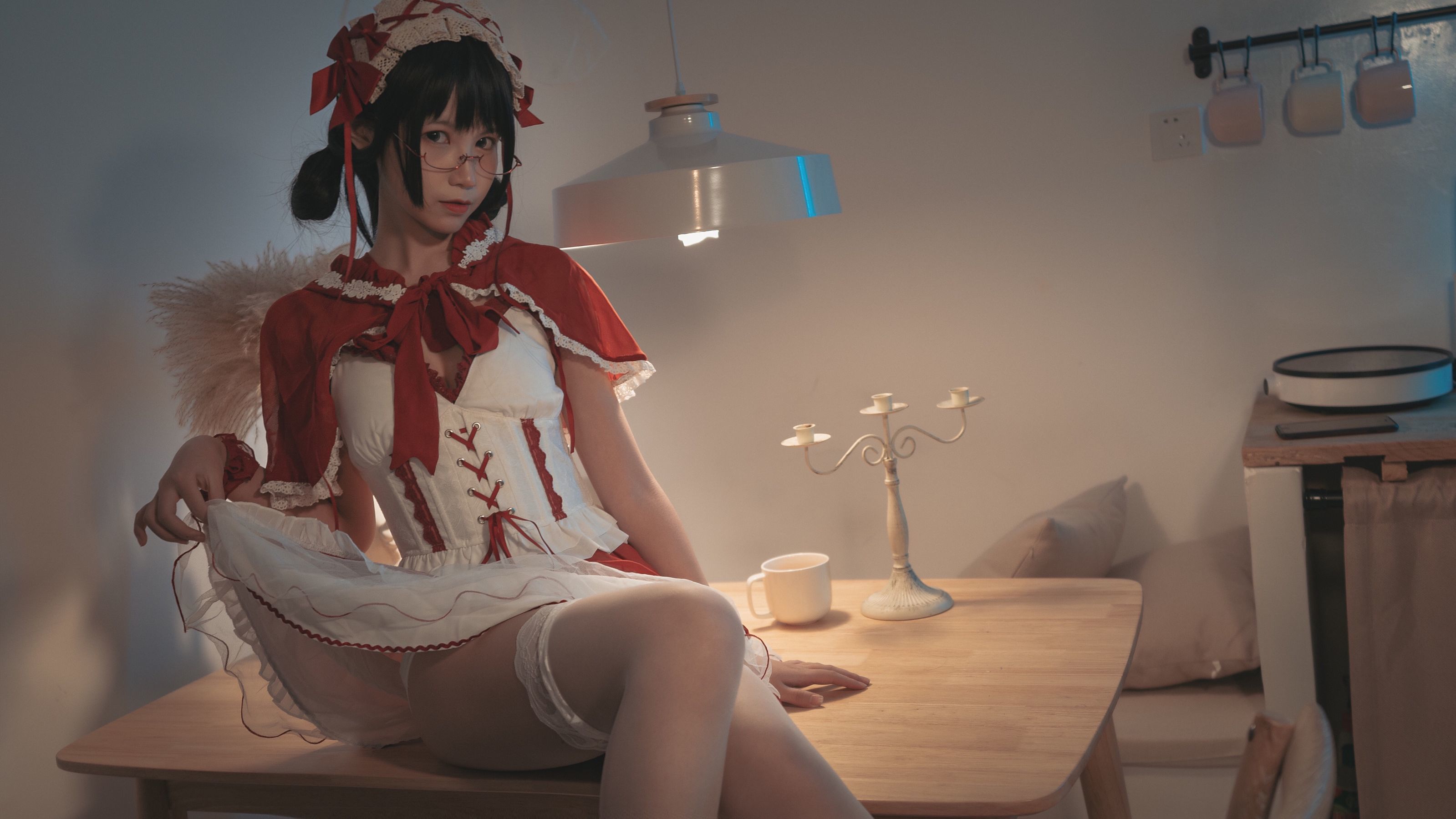 COSER美女逐月su 小红帽-图16