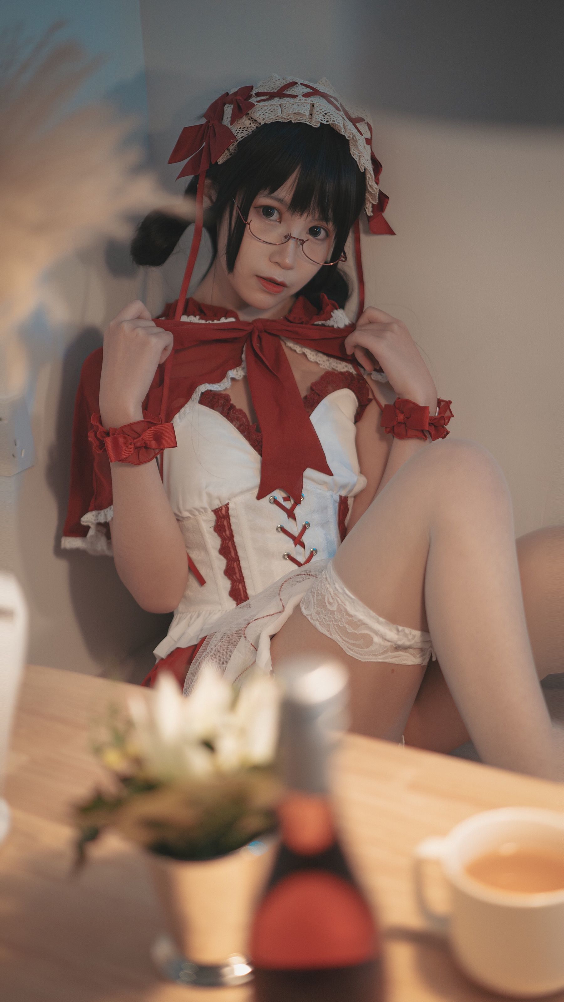 COSER美女逐月su 小红帽-图23