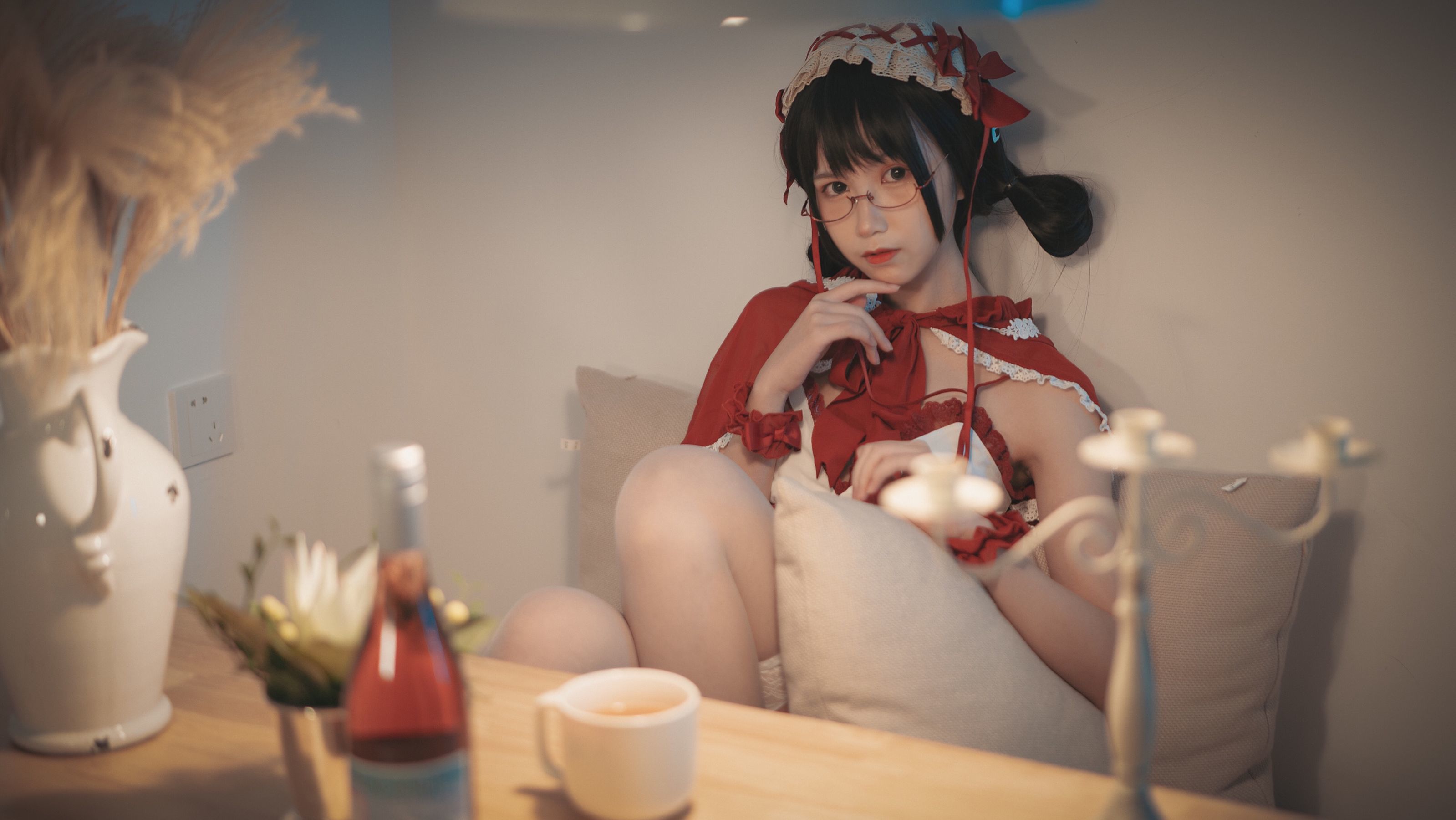 COSER美女逐月su 小红帽-图28