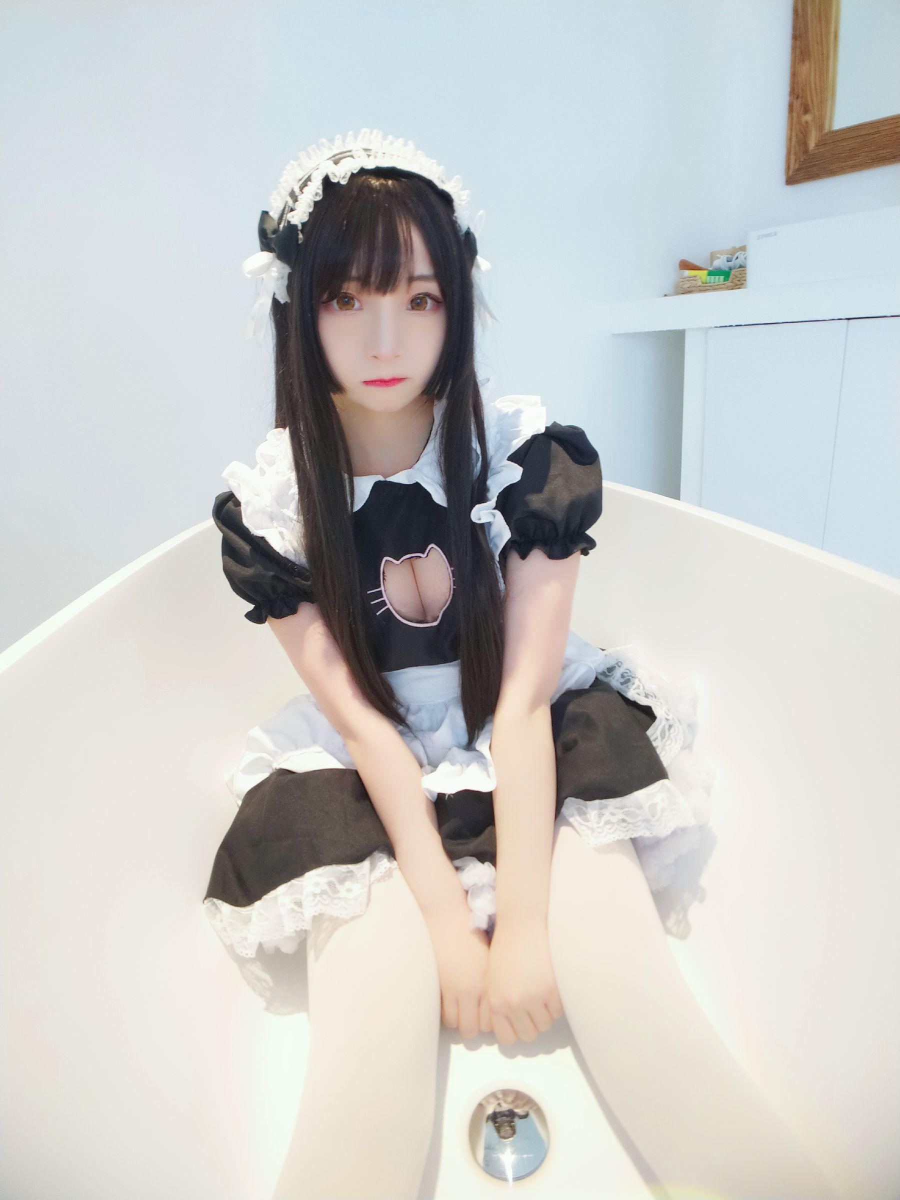 二次元美女古川kagura 黑白女仆-图19