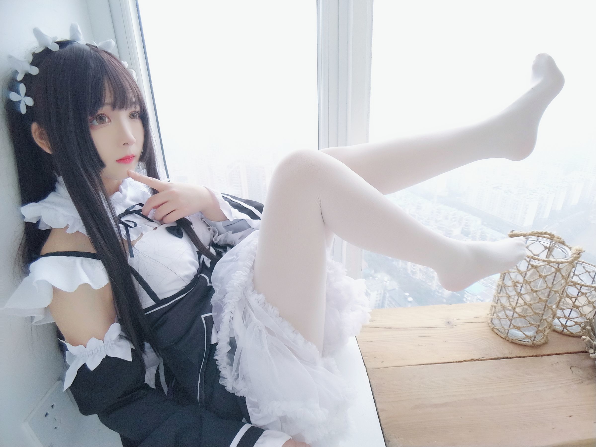 二次元美女古川kagura 黑白女仆-图28