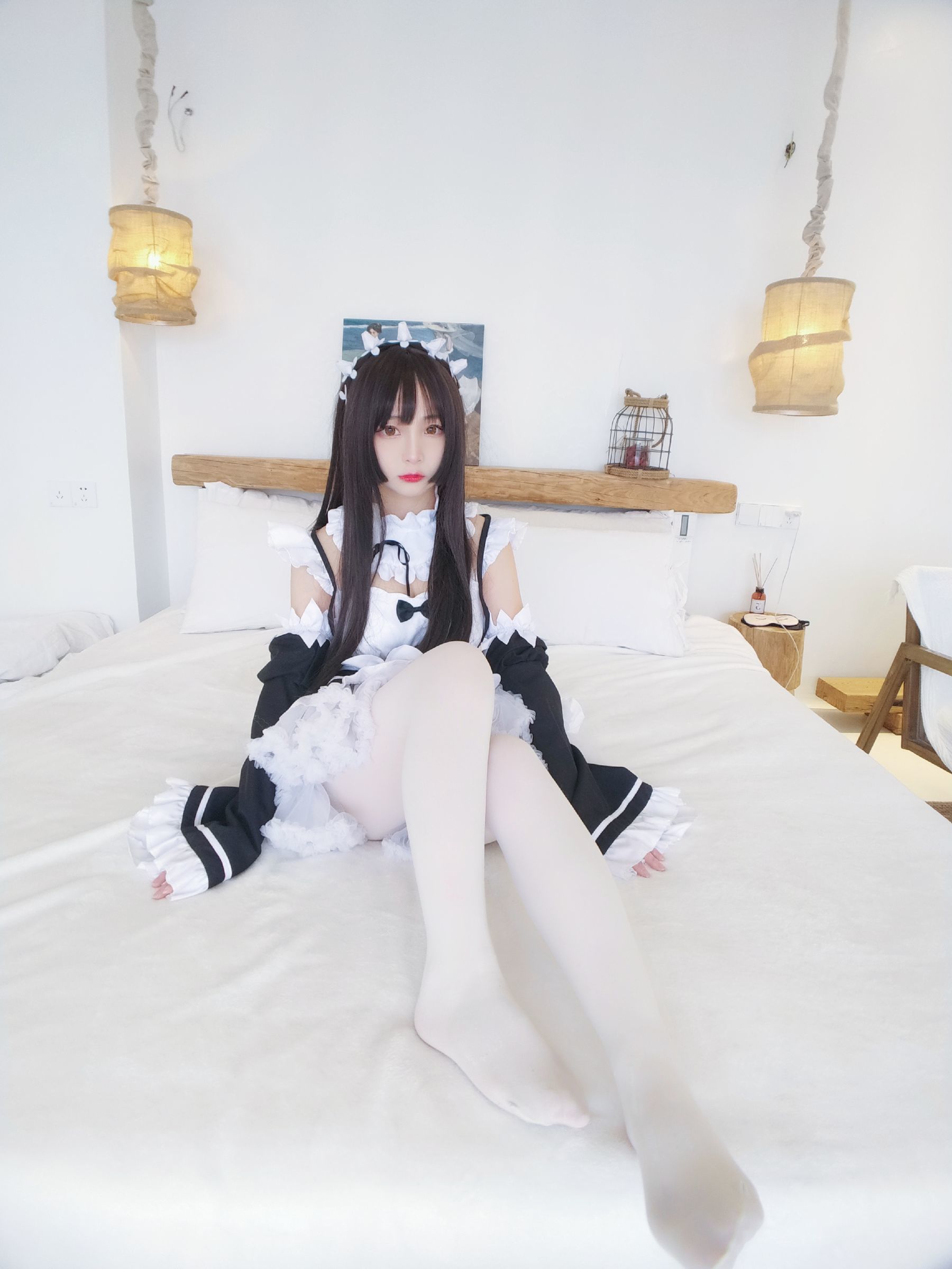 二次元美女古川kagura 黑白女仆-图31