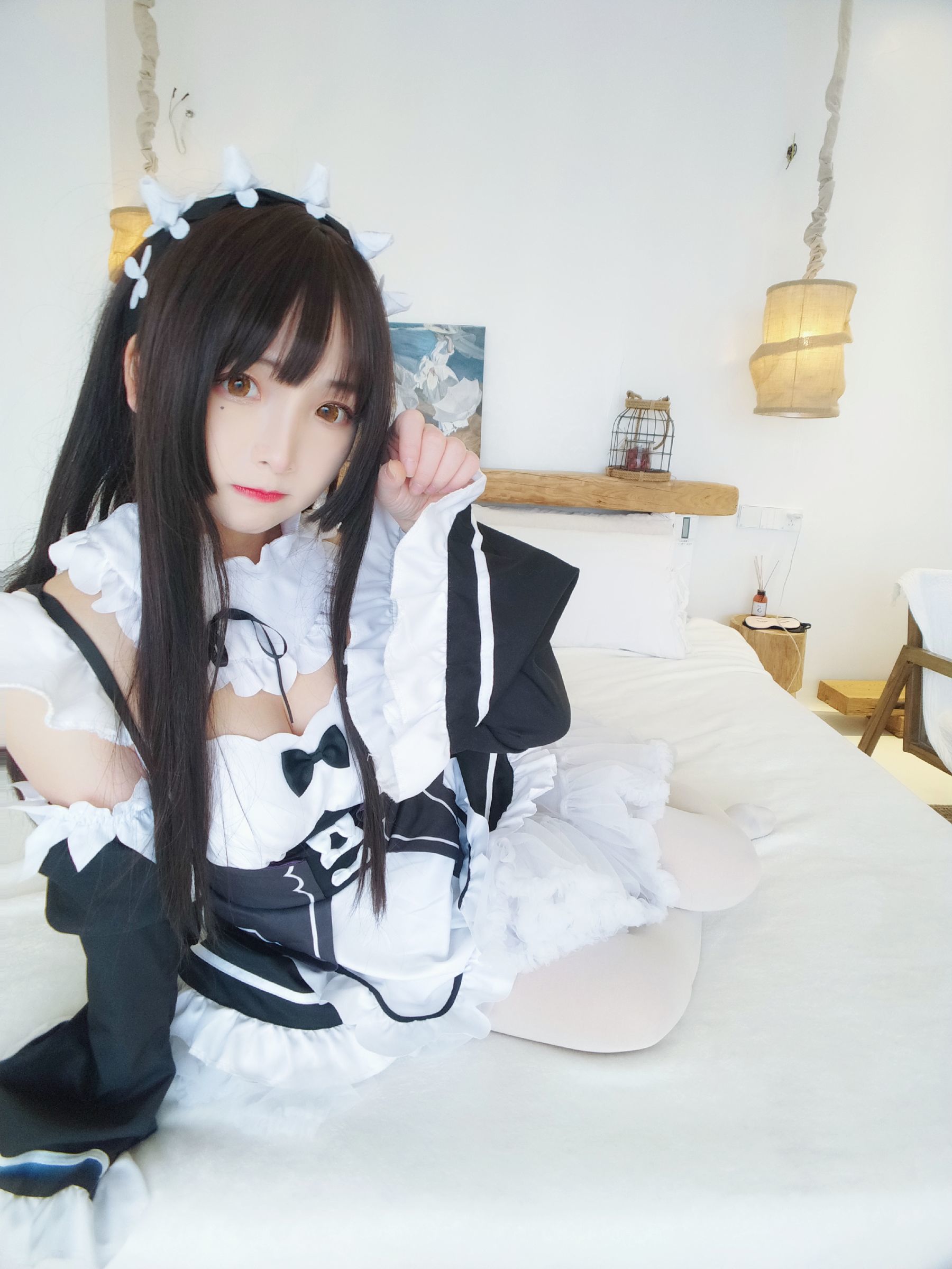 二次元美女古川kagura 黑白女仆-图32
