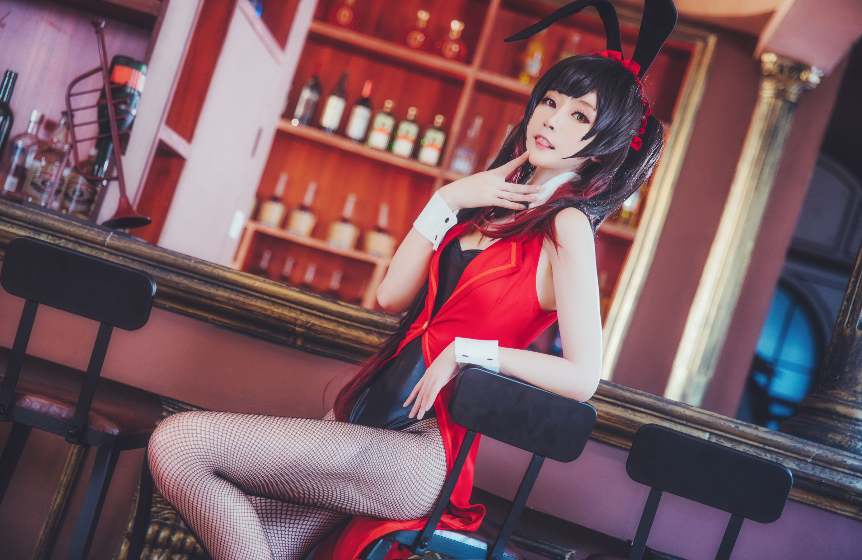 萌宠博主yui金鱼 狂三兔女郎-图1