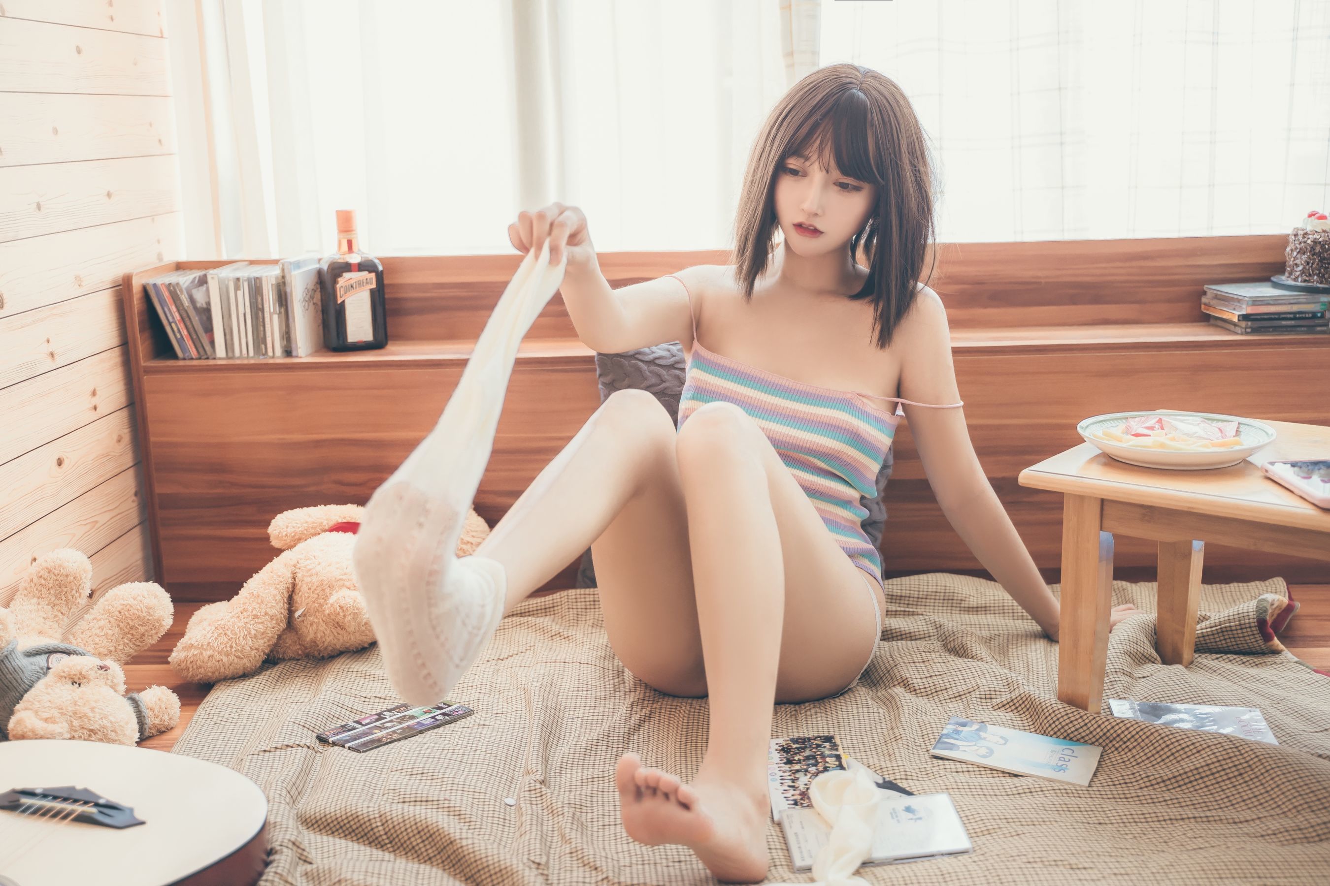 斗鱼米线线sama写真 复古性感-图11