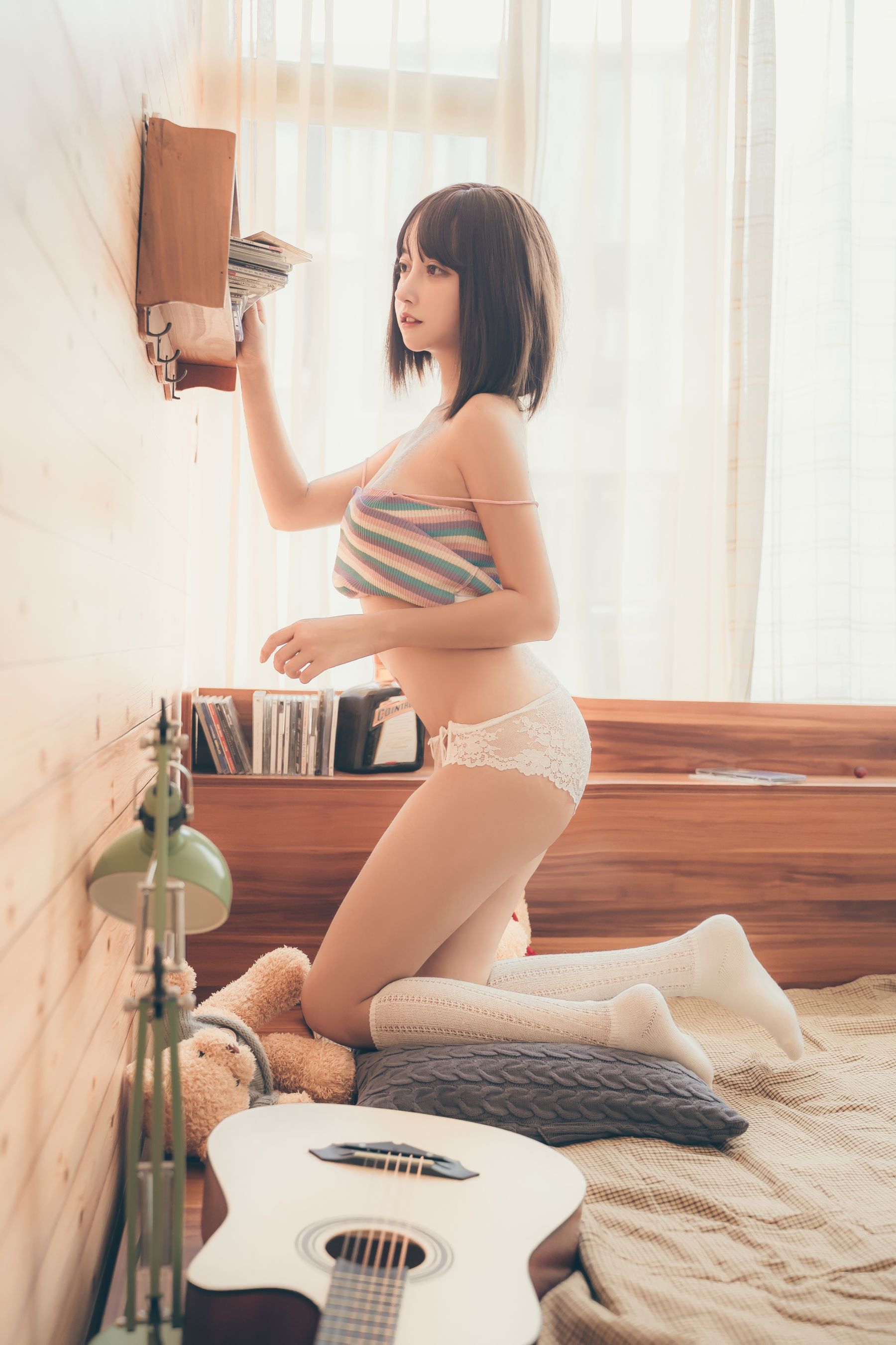 斗鱼米线线sama写真 复古性感-图19