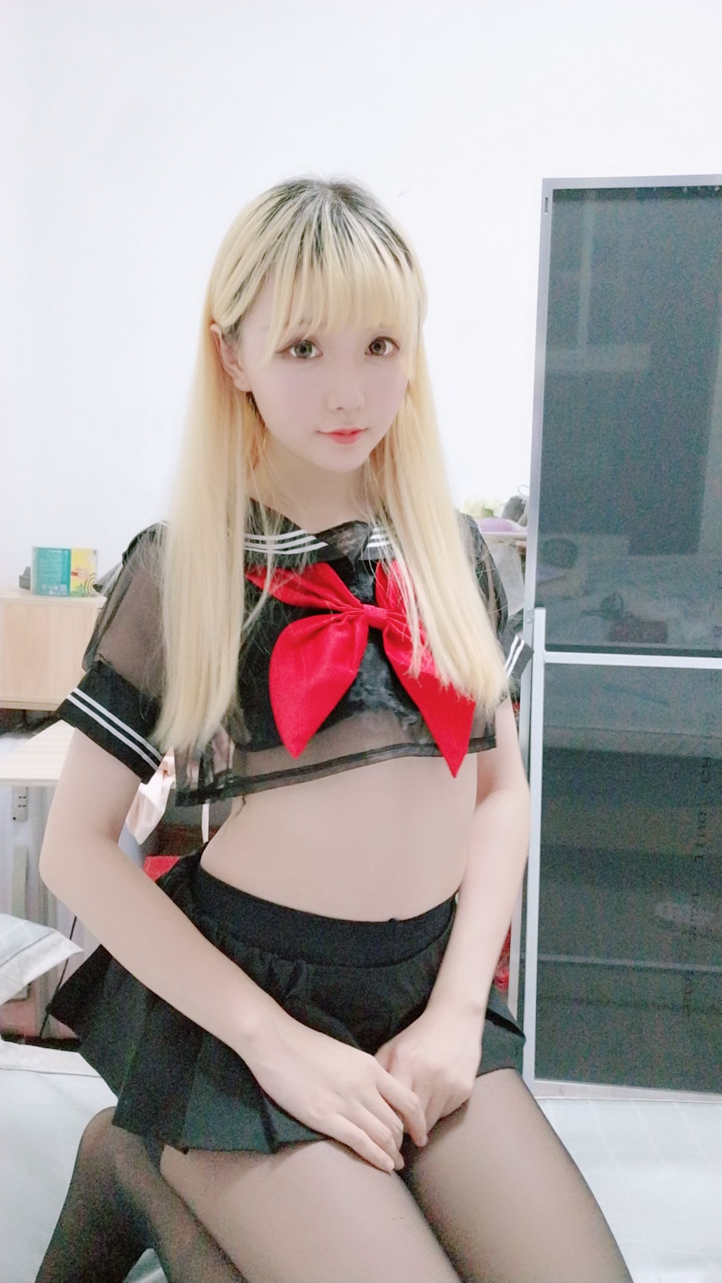 Coser小姐姐星之迟迟 黑制服-图13