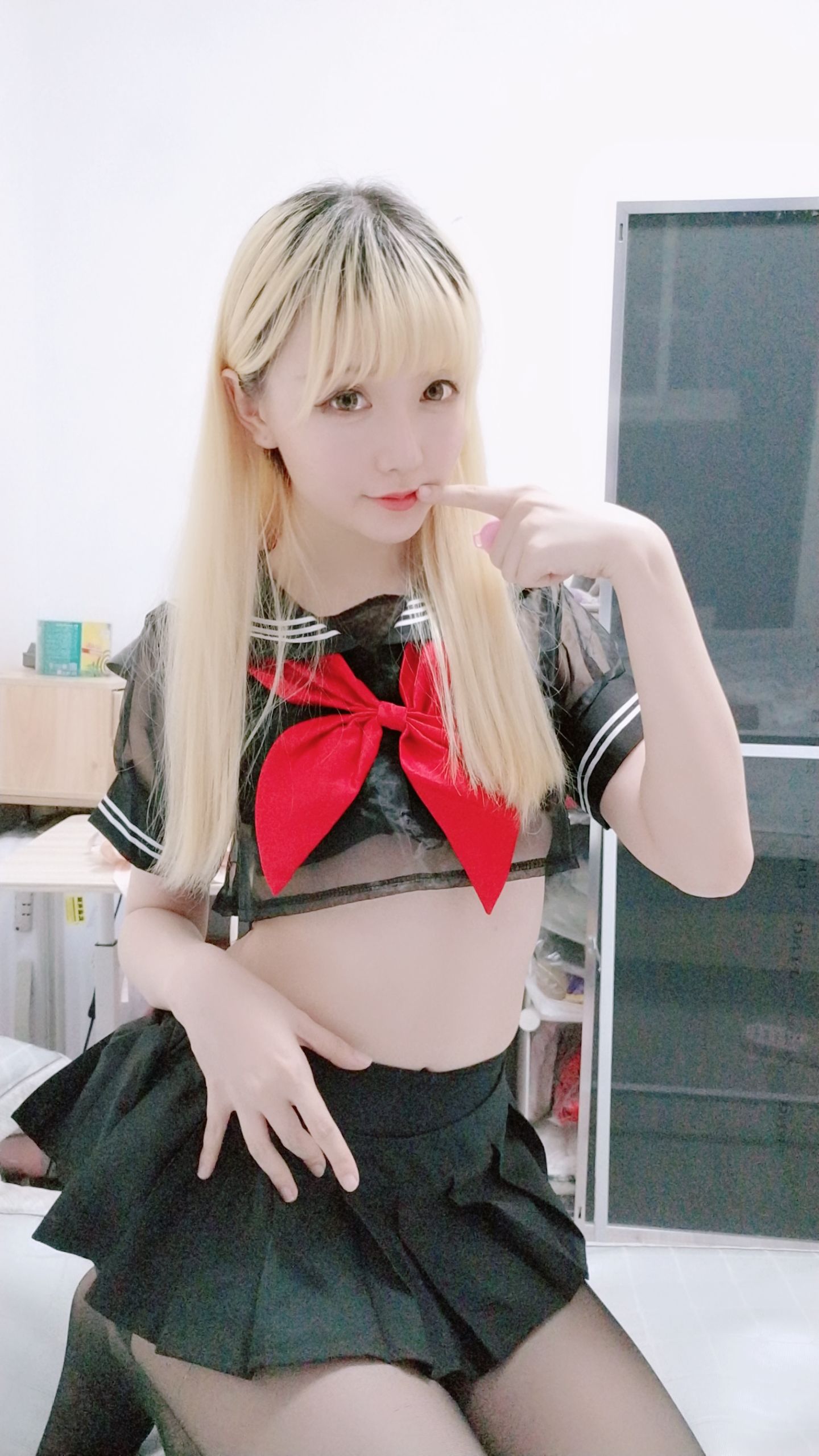 Coser小姐姐星之迟迟 黑制服-图15