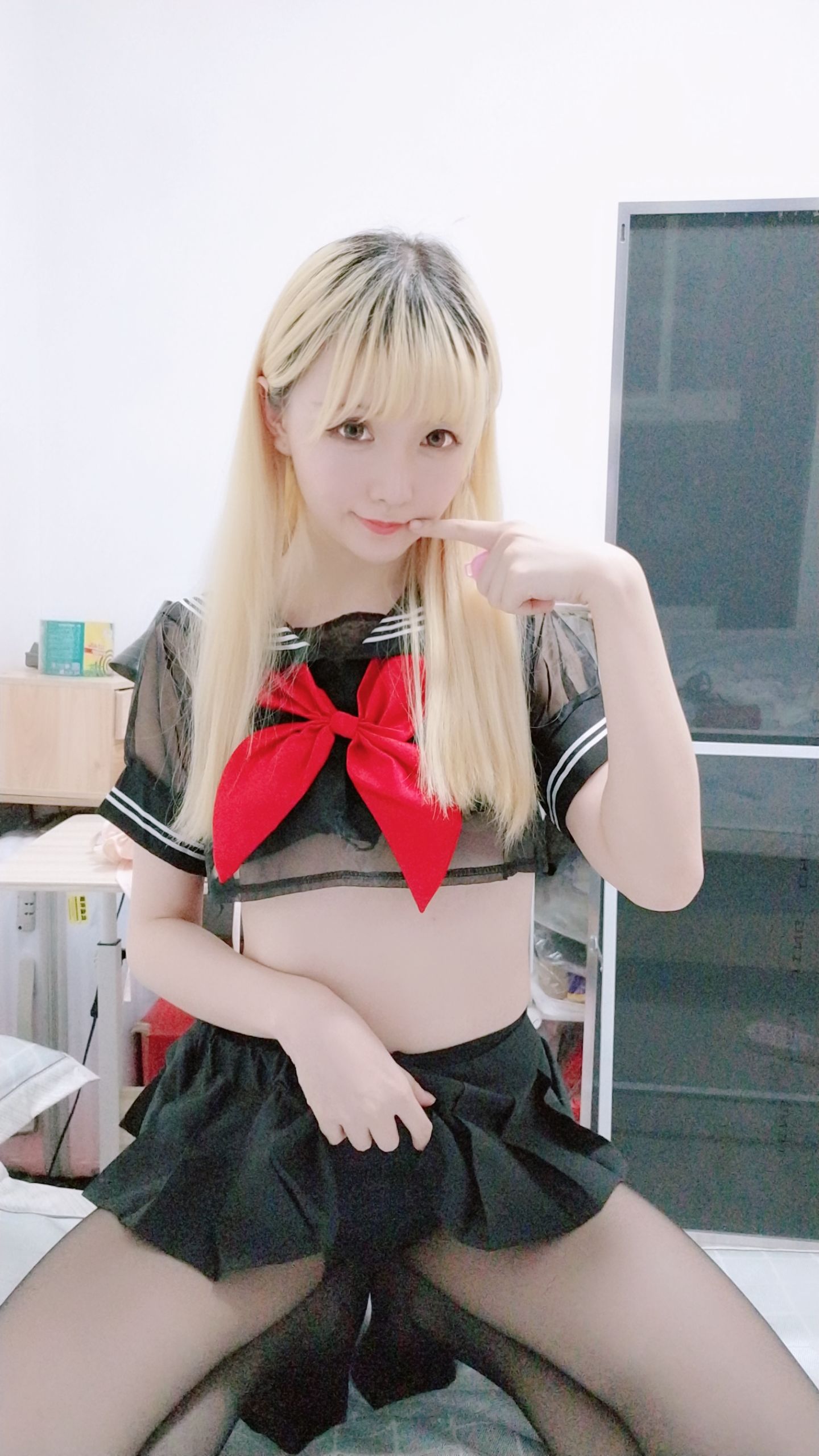 Coser小姐姐星之迟迟 黑制服-图16