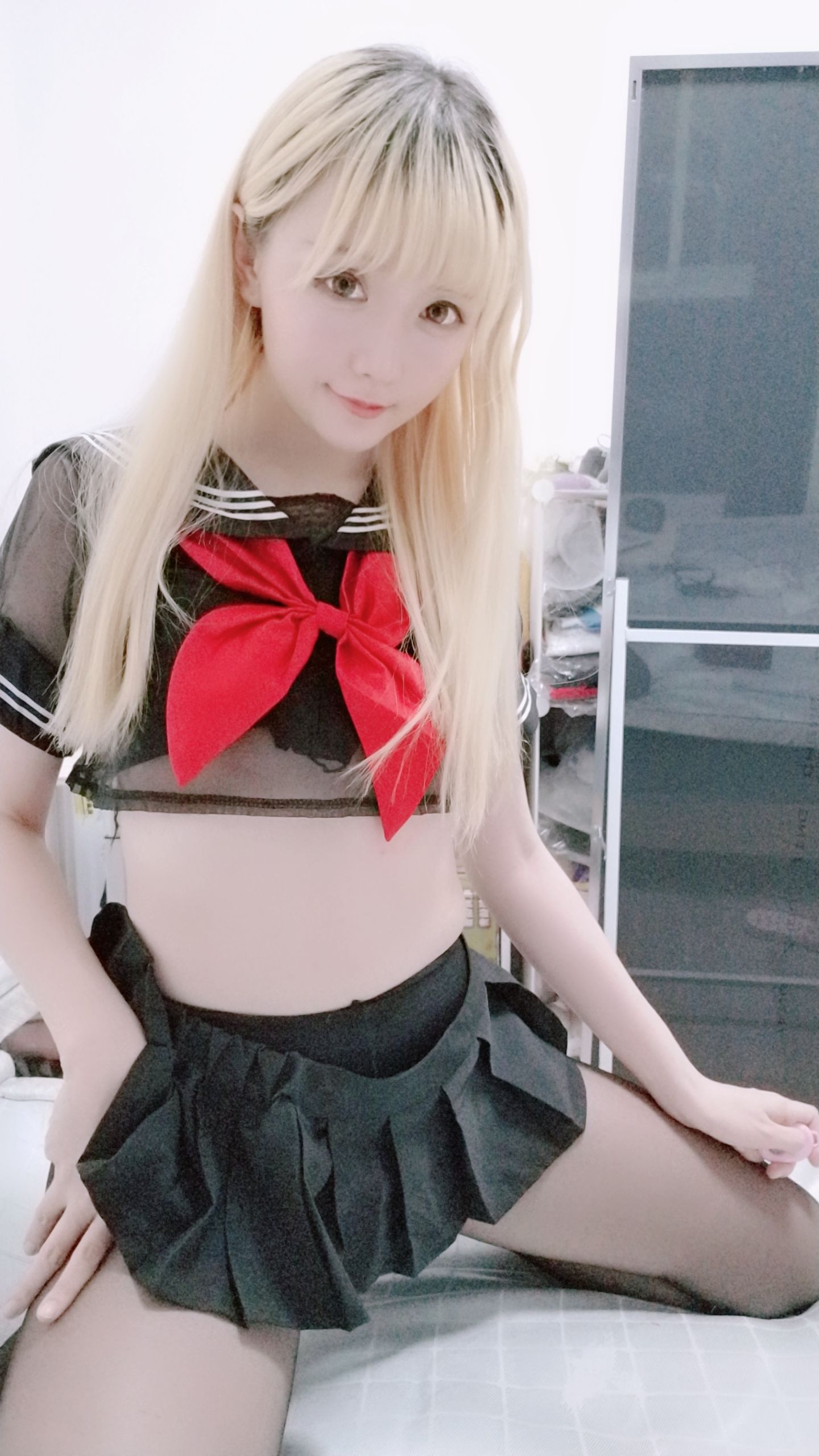Coser小姐姐星之迟迟 黑制服-图23