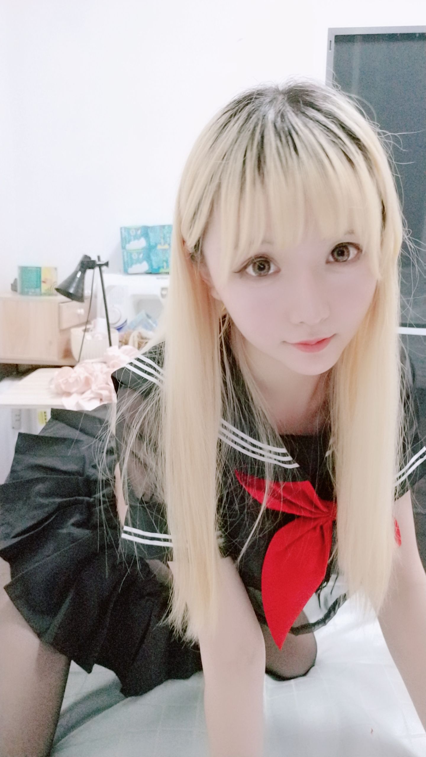 Coser小姐姐星之迟迟 黑制服-图33
