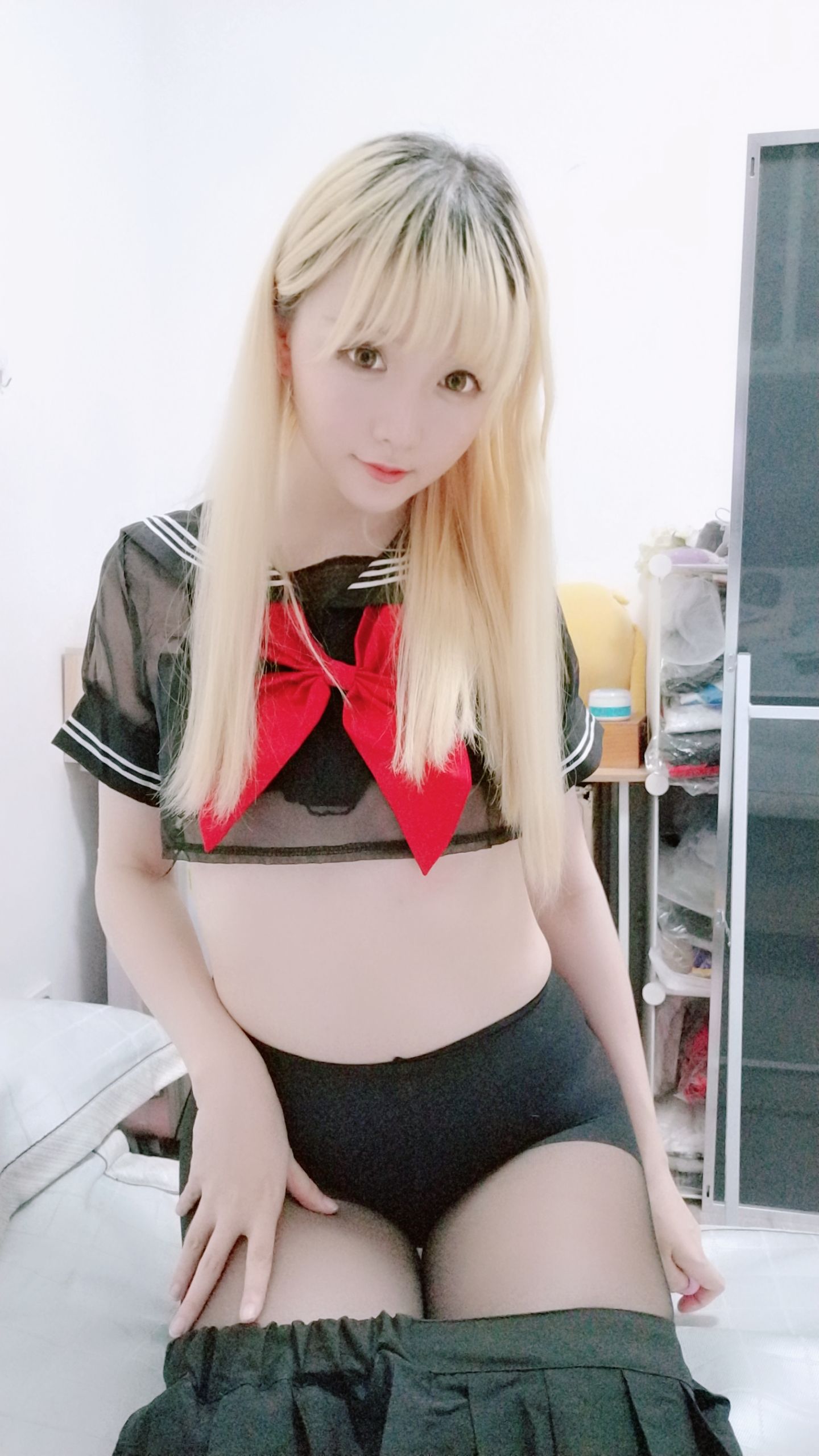 Coser小姐姐星之迟迟 黑制服-图59