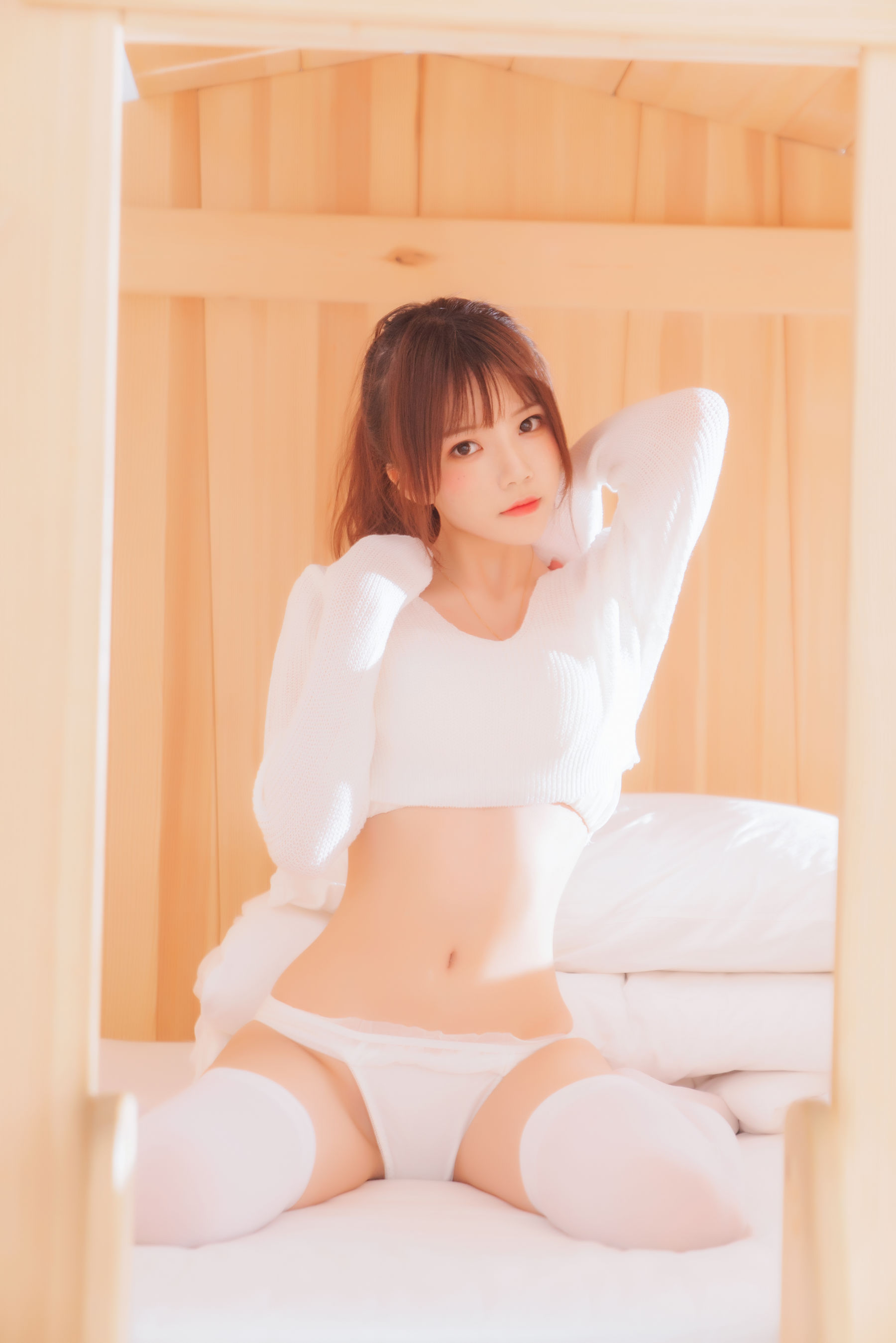 桜桃喵 黑&白 之 梦幻白-图26