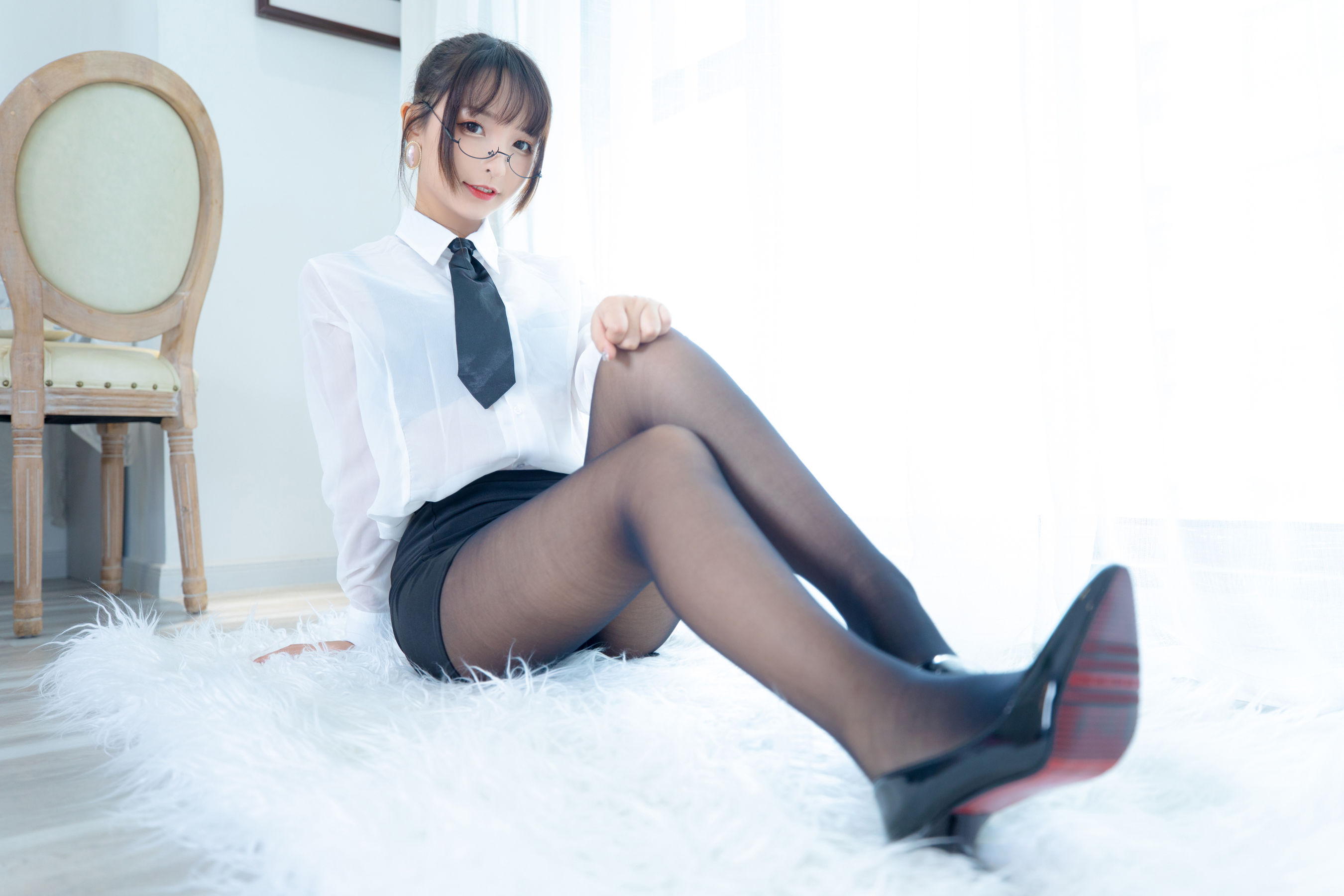 萝莉神楽板真冬 ホワイトオフィス-图12