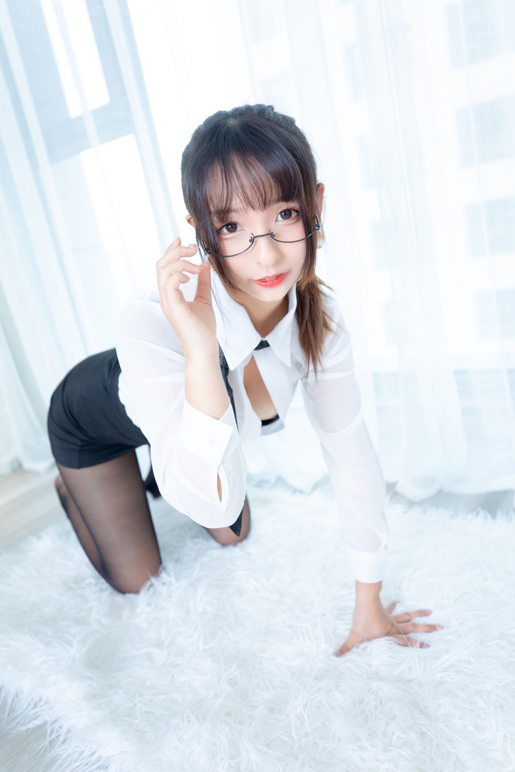 萝莉神楽板真冬 ホワイトオフィス-图65