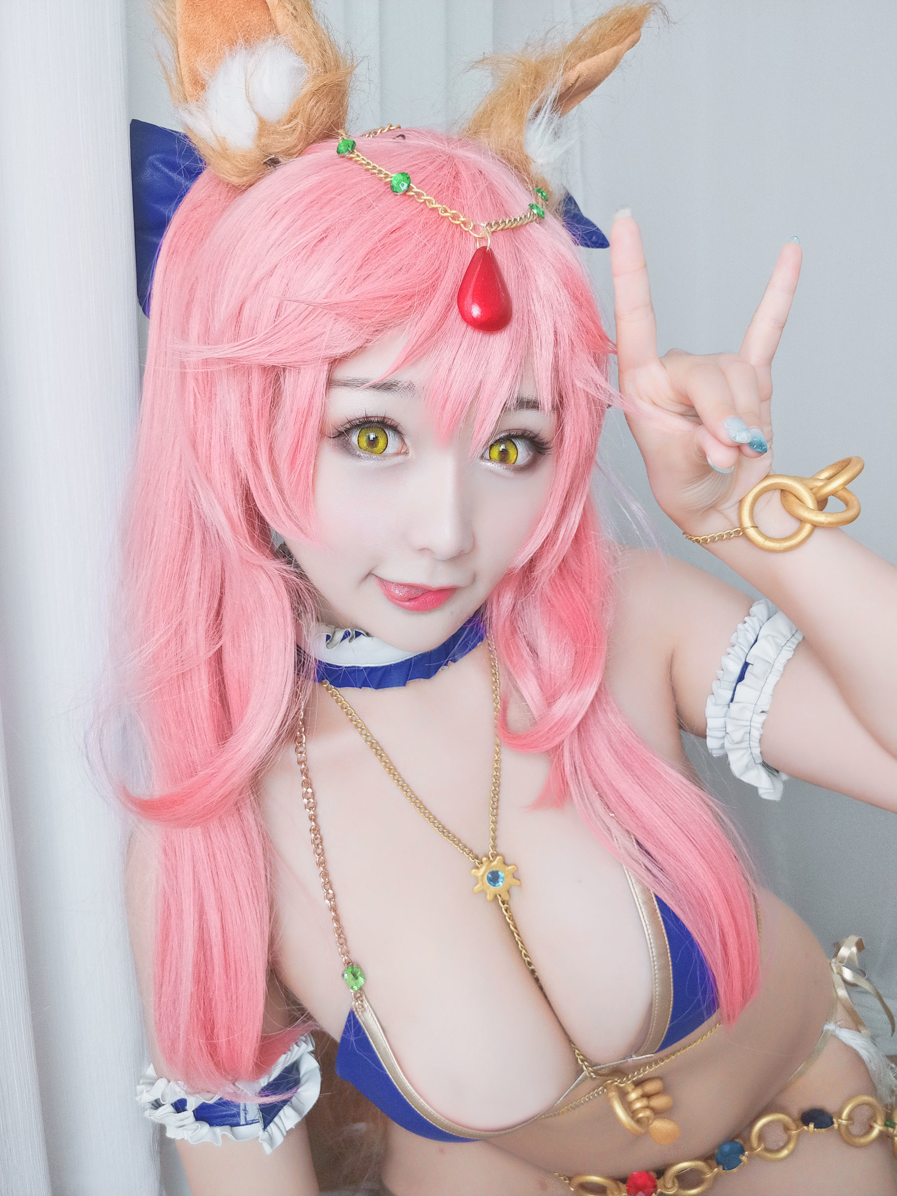 性感Coser三刀刀Miido 玉藻前-图1